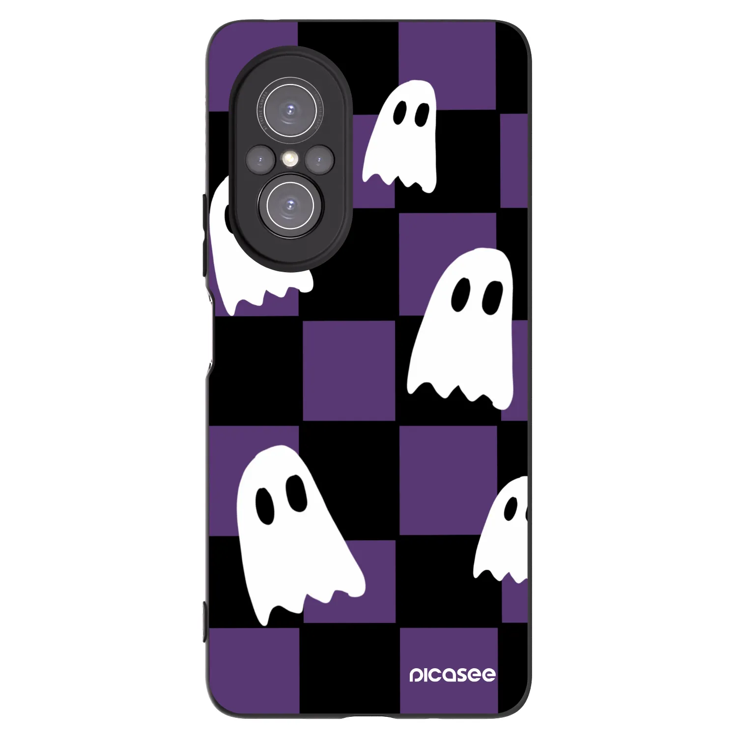 Picasee silikonowe czarne etui na Huawei Nova 9 SE - Ghosts