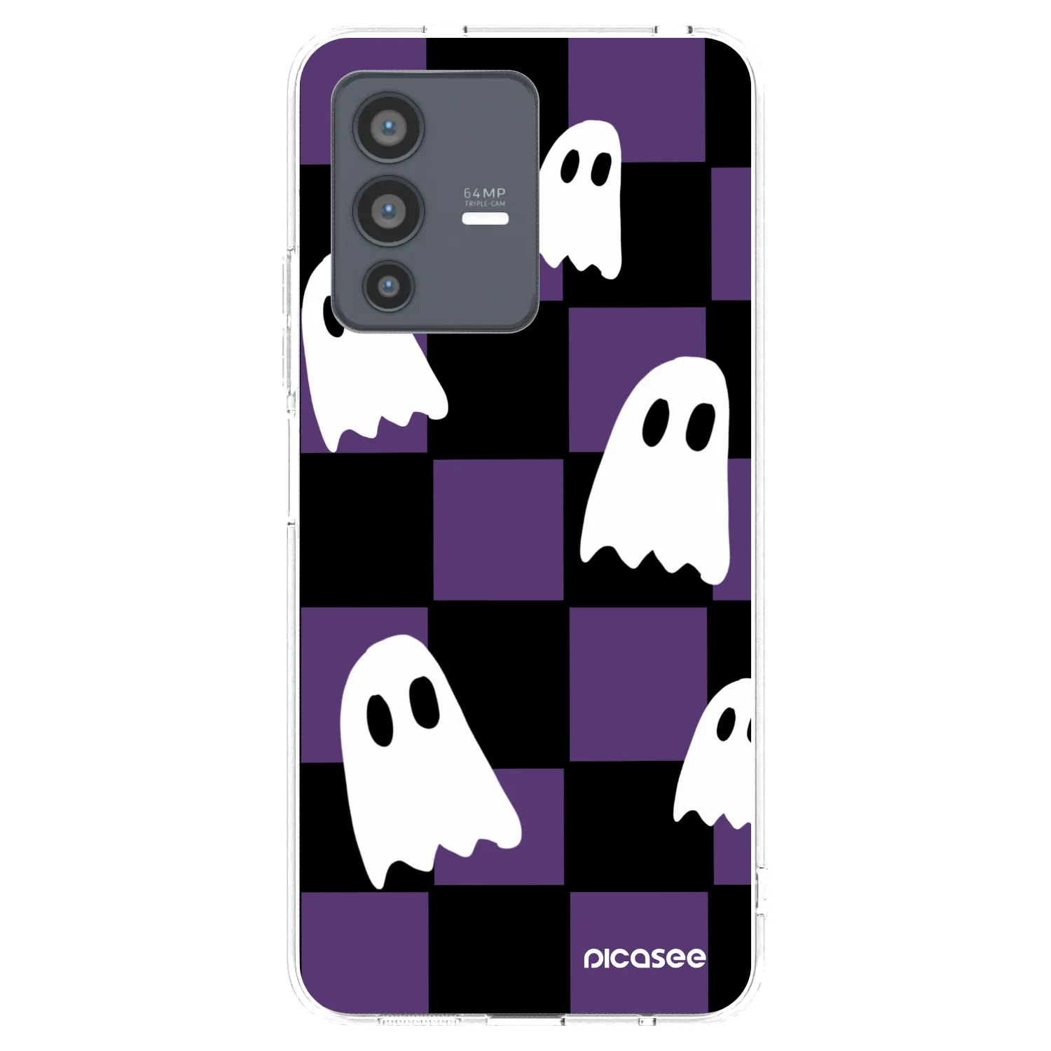 Picasee silikonowe przeźroczyste etui na Vivo V23 5G - Ghosts