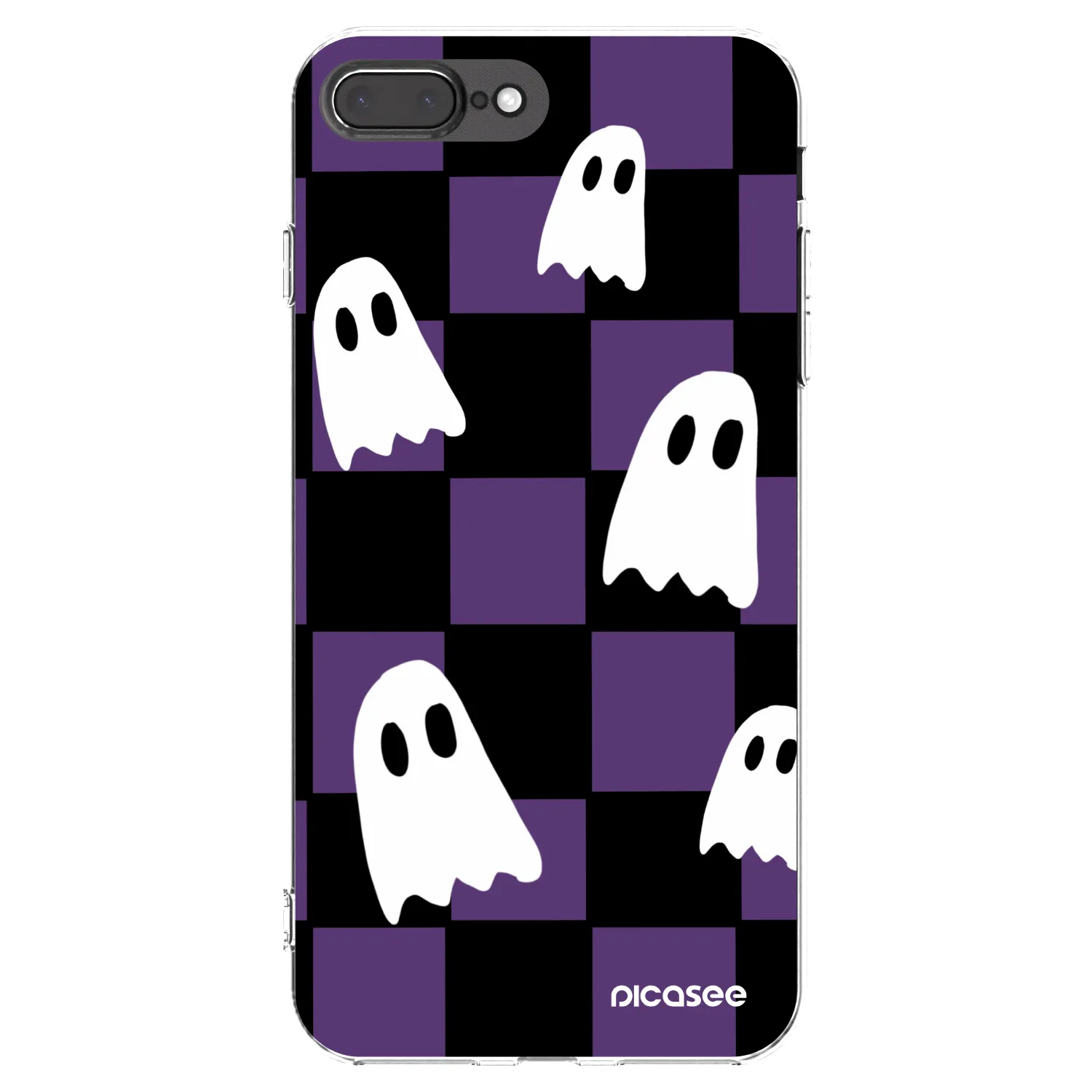 Picasee silikonowe przeźroczyste etui na Apple iPhone 8 Plus - Ghosts