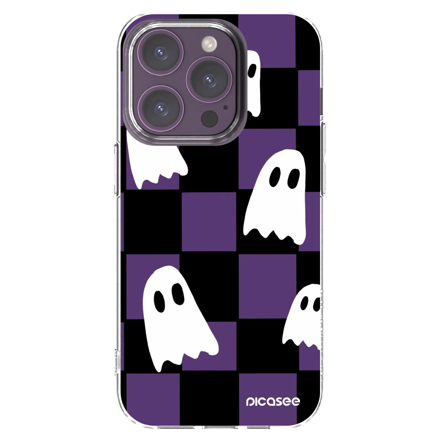 Picasee silikonowe przeźroczyste etui na Apple iPhone 14 Pro - Ghosts