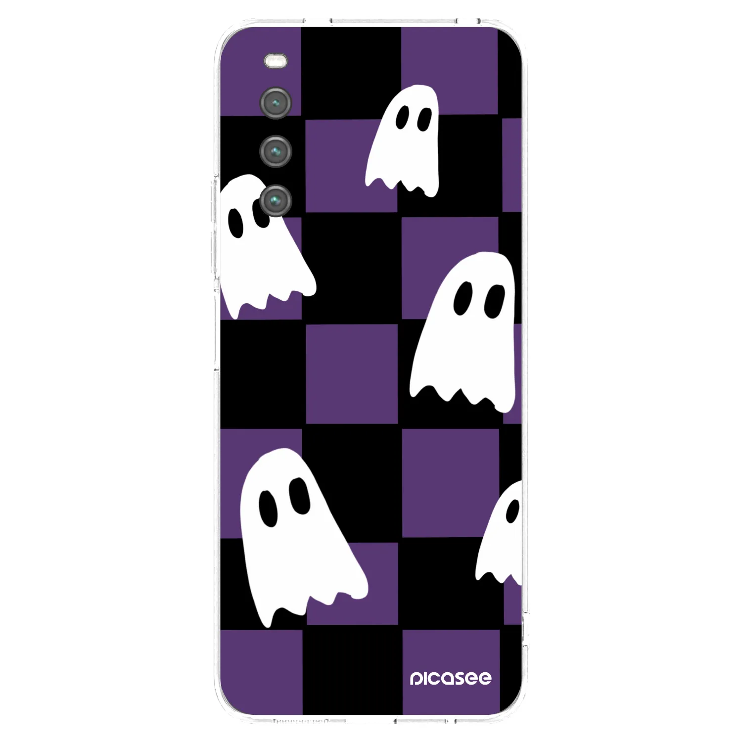 Picasee silikonowe przeźroczyste etui na Sony Xperia 10 IV 5G - Ghosts