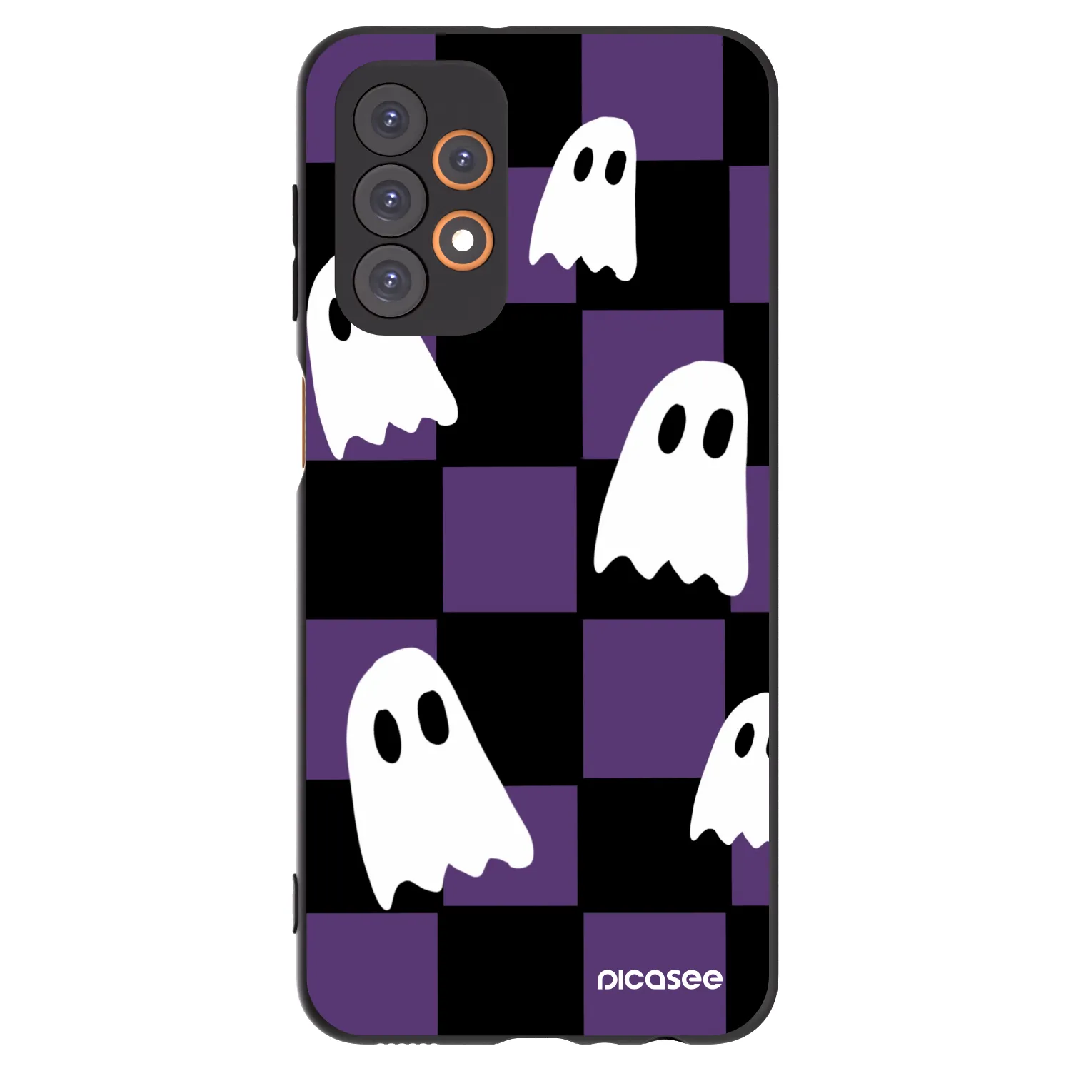 Picasee silikonowe czarne etui na Samsung Galaxy A23 A236B 5G - Ghosts
