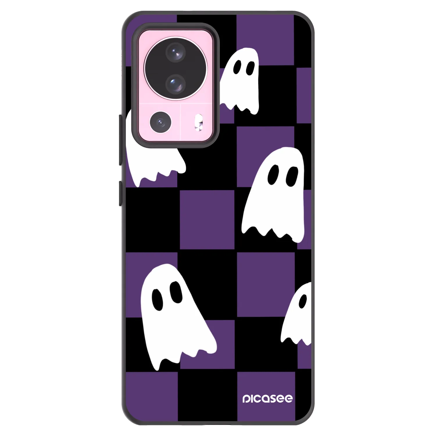 Picasee silikonowe czarne etui na Xiaomi 13 Lite - Ghosts