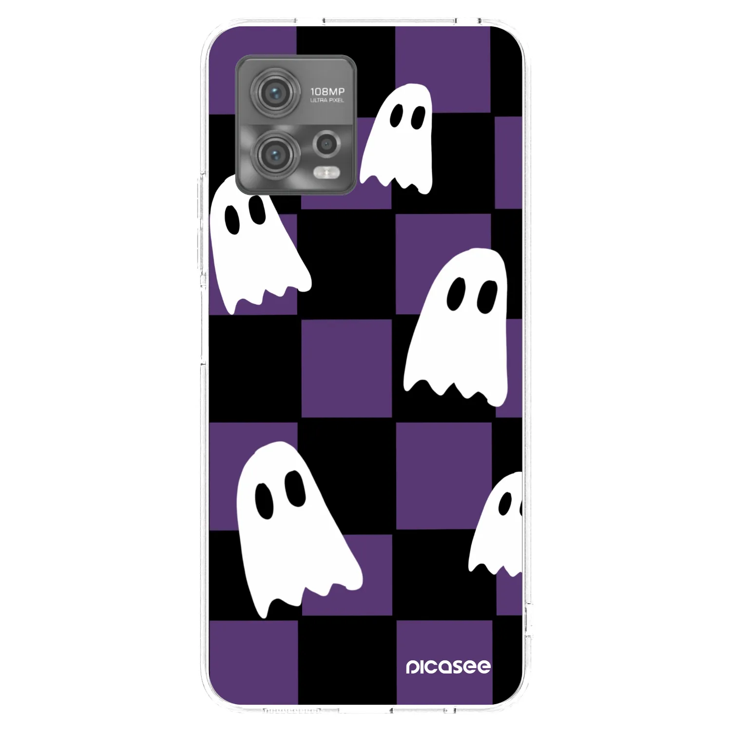Picasee silikonowe przeźroczyste etui na Motorola Moto G72 - Ghosts