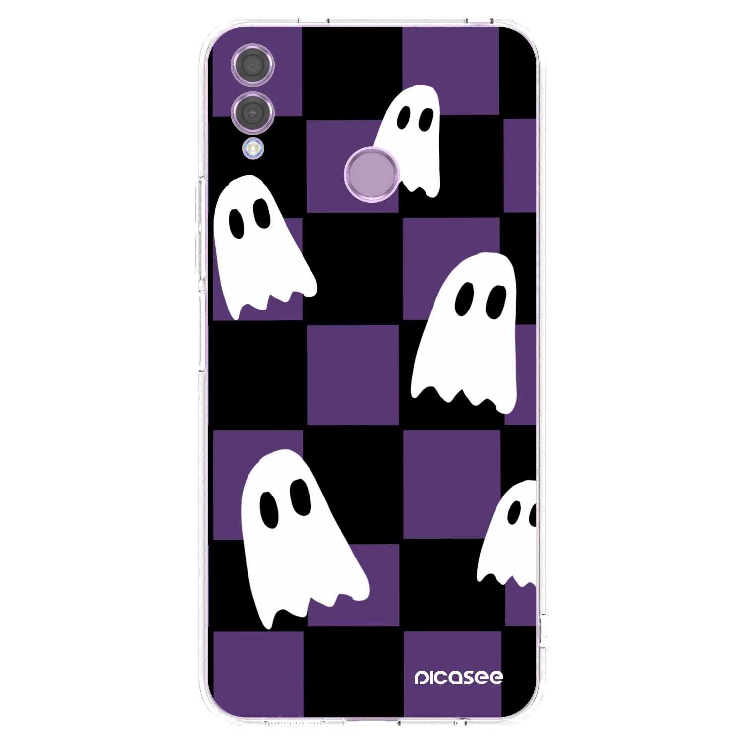 Picasee silikonowe przeźroczyste etui na Honor 8X - Ghosts