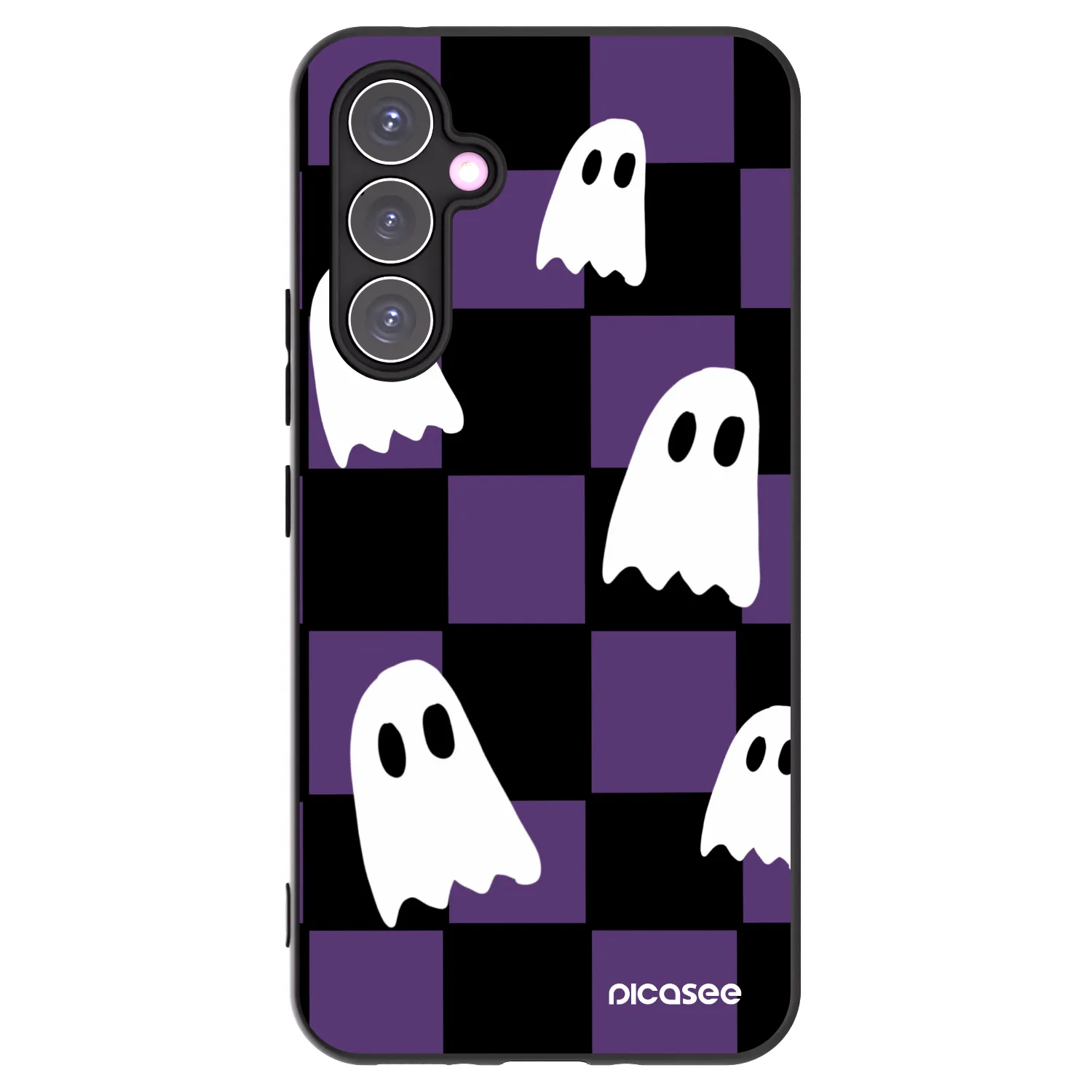 Picasee silikonowe czarne etui na Samsung Galaxy A54 5G A546B - Ghosts