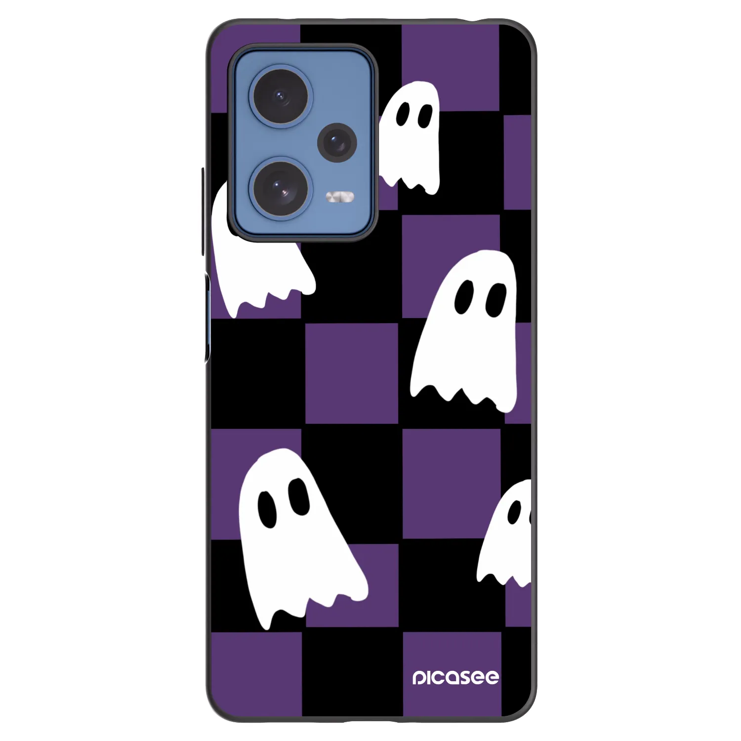 Picasee silikonowe czarne etui na Xiaomi Redmi Note 12 Pro 5G - Ghosts