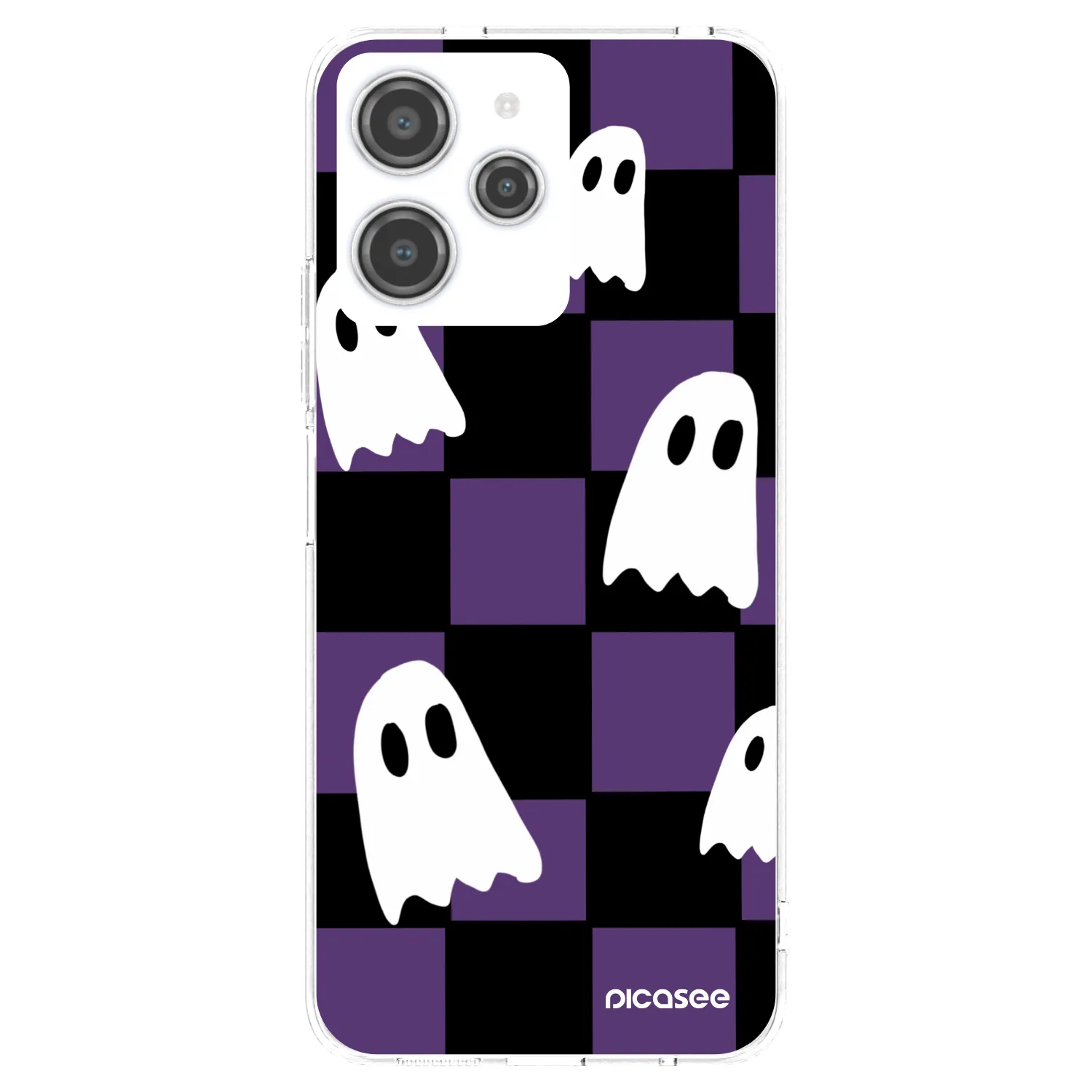 Picasee silikonowe przeźroczyste etui na Xiaomi Redmi 12 4G - Ghosts