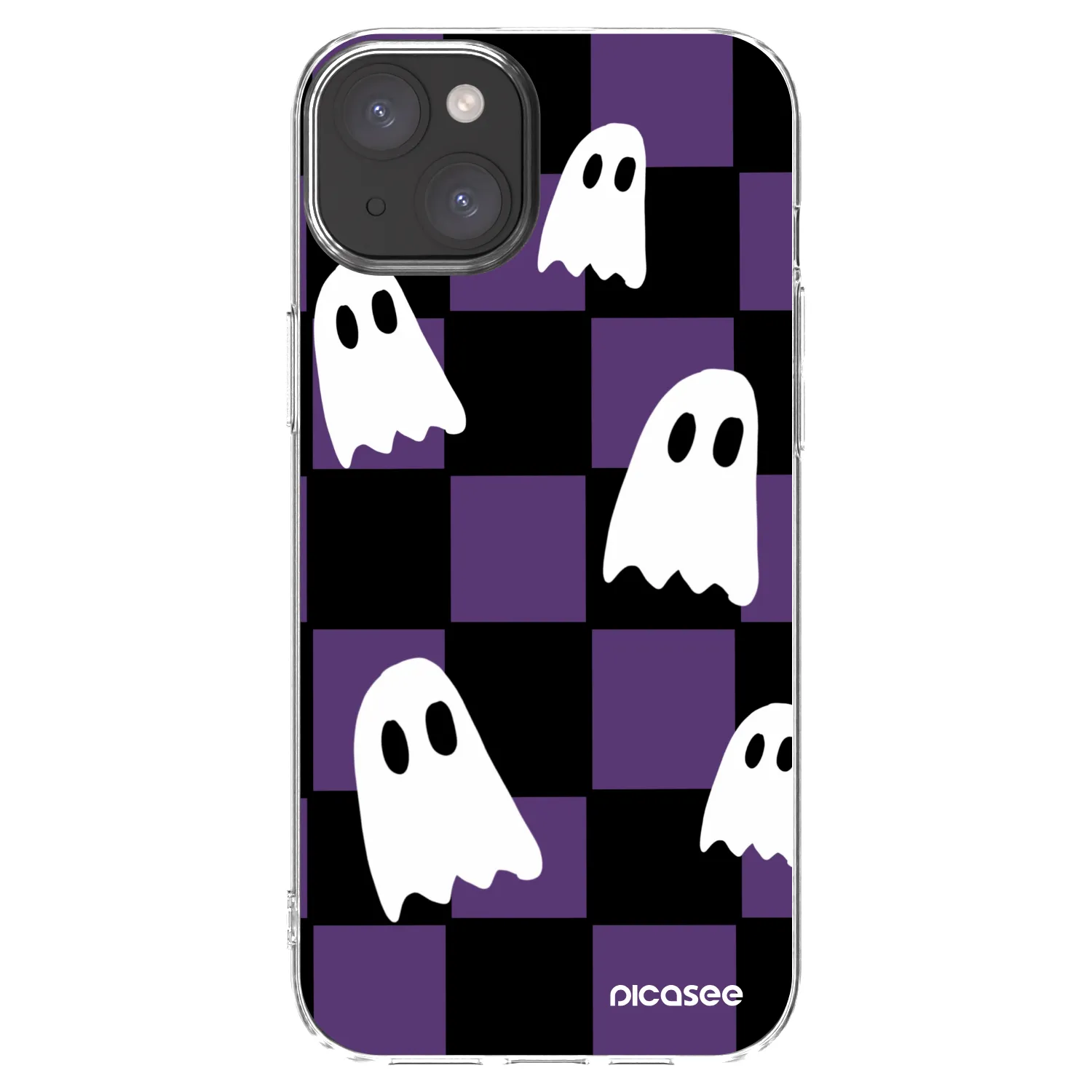 Picasee silikonowe przeźroczyste etui na Apple iPhone 15 Plus - Ghosts