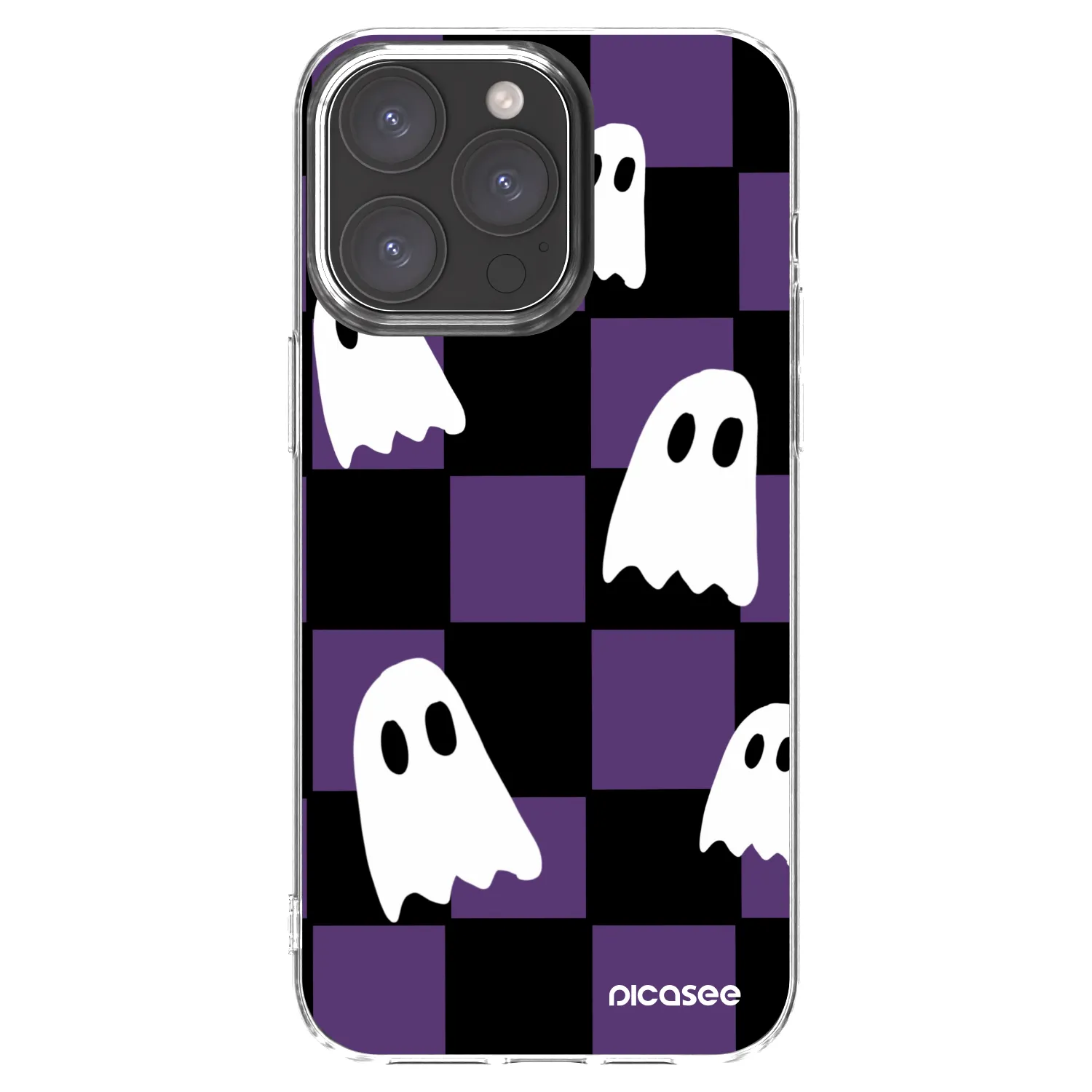 Picasee silikonowe przeźroczyste etui na Apple iPhone 15 Pro Max - Ghosts