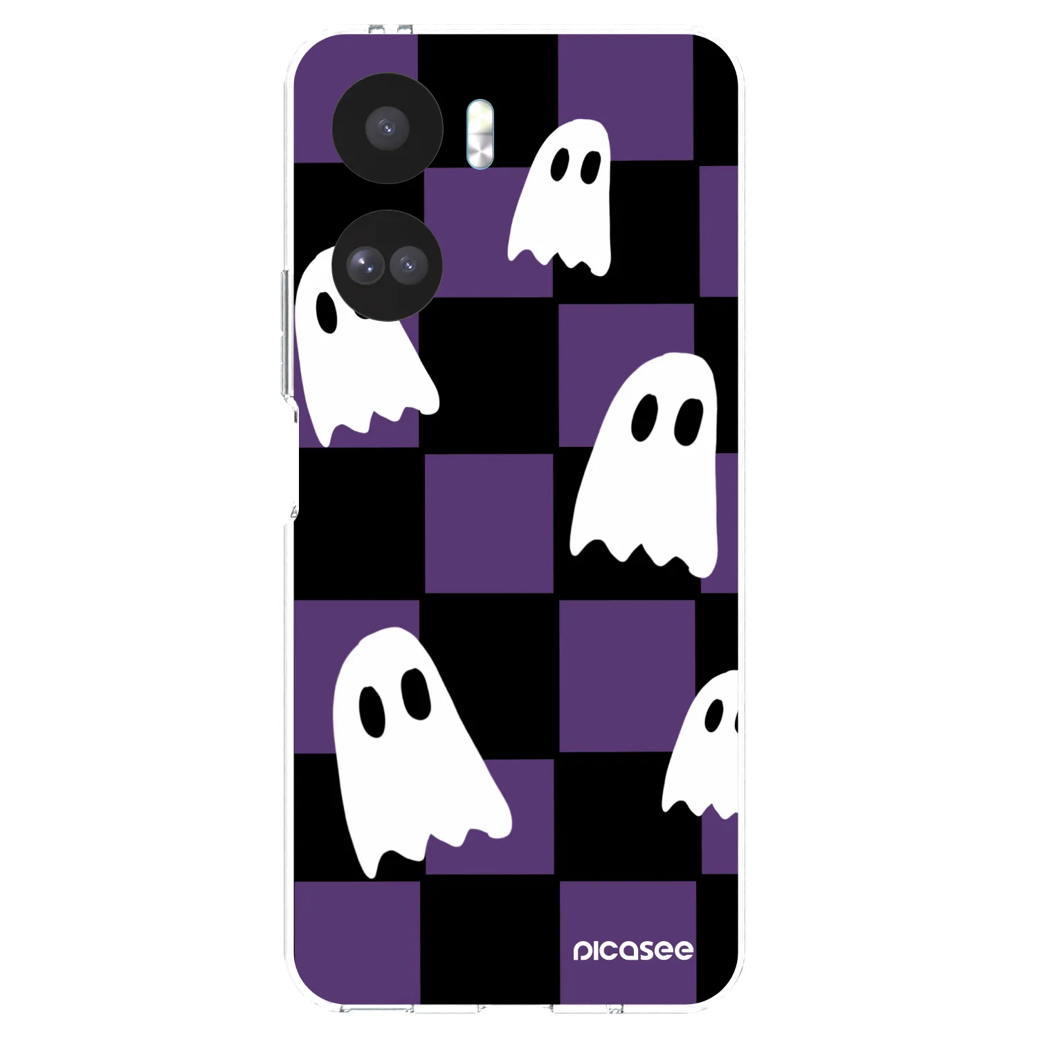 Picasee silikonowe przeźroczyste etui na Honor 90 Lite 5G - Ghosts