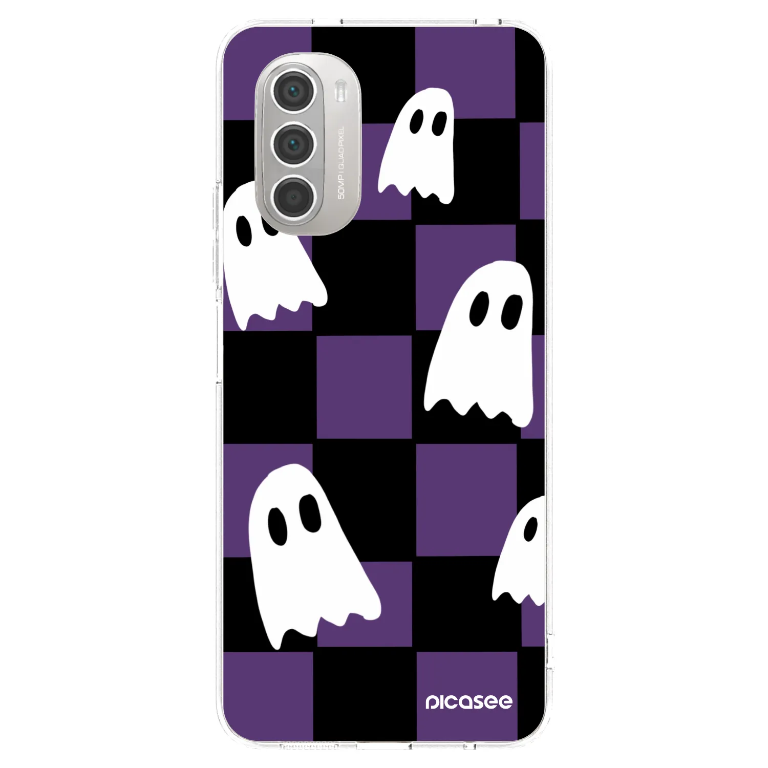 Picasee silikonowe przeźroczyste etui na Motorola Moto G51 - Ghosts