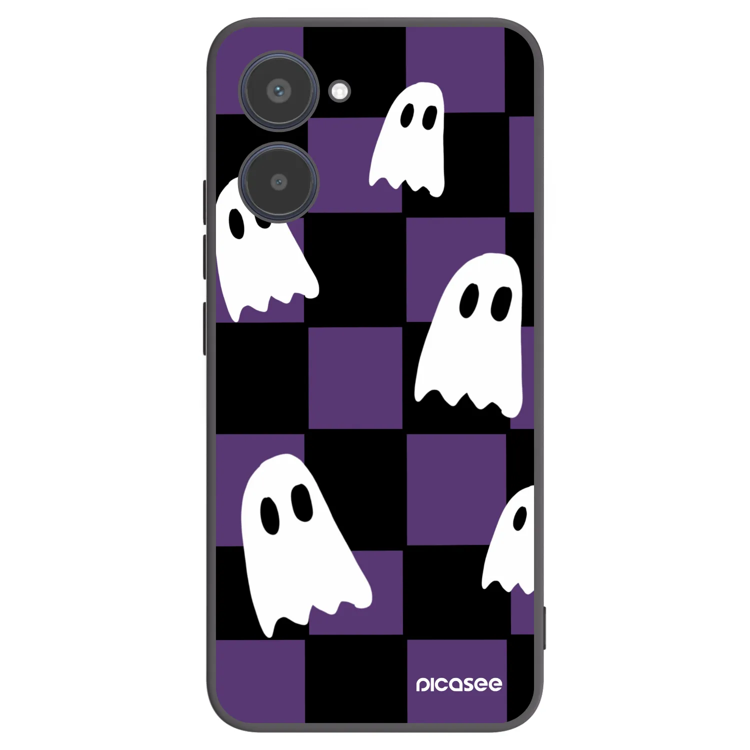 Picasee silikonowe czarne etui na Realme 10 4G - Ghosts