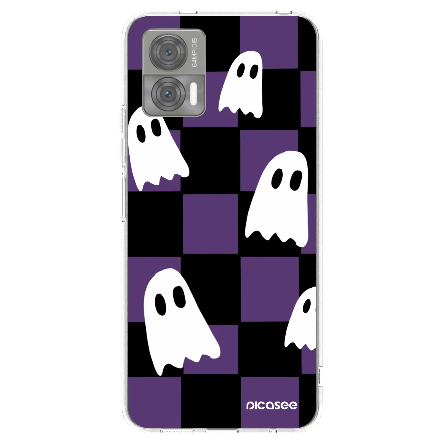 Picasee silikonowe przeźroczyste etui na Motorola Edge 30 Neo - Ghosts