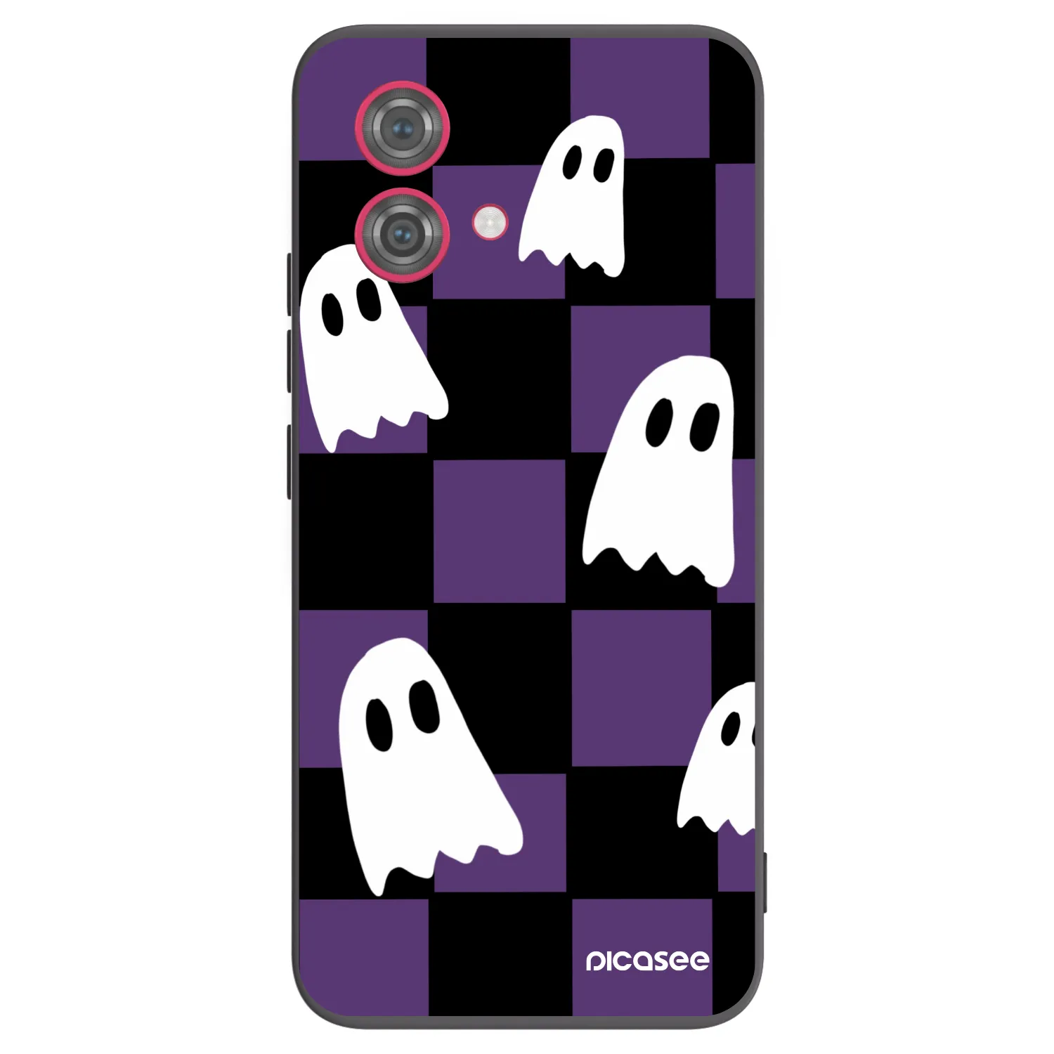 Picasee silikonowe czarne etui na Motorola Moto G84 5G - Ghosts