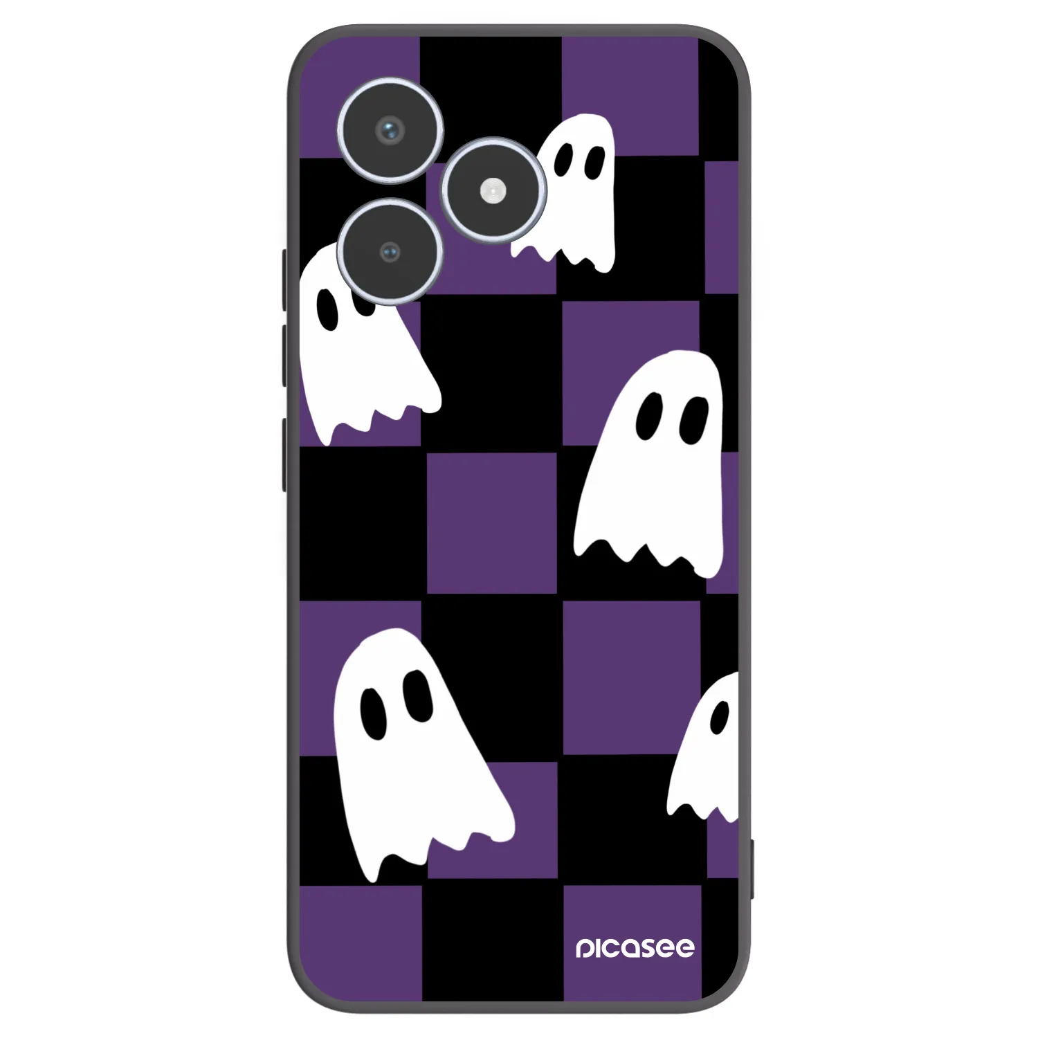 Picasee silikonowe czarne etui na Realme C53 - Ghosts