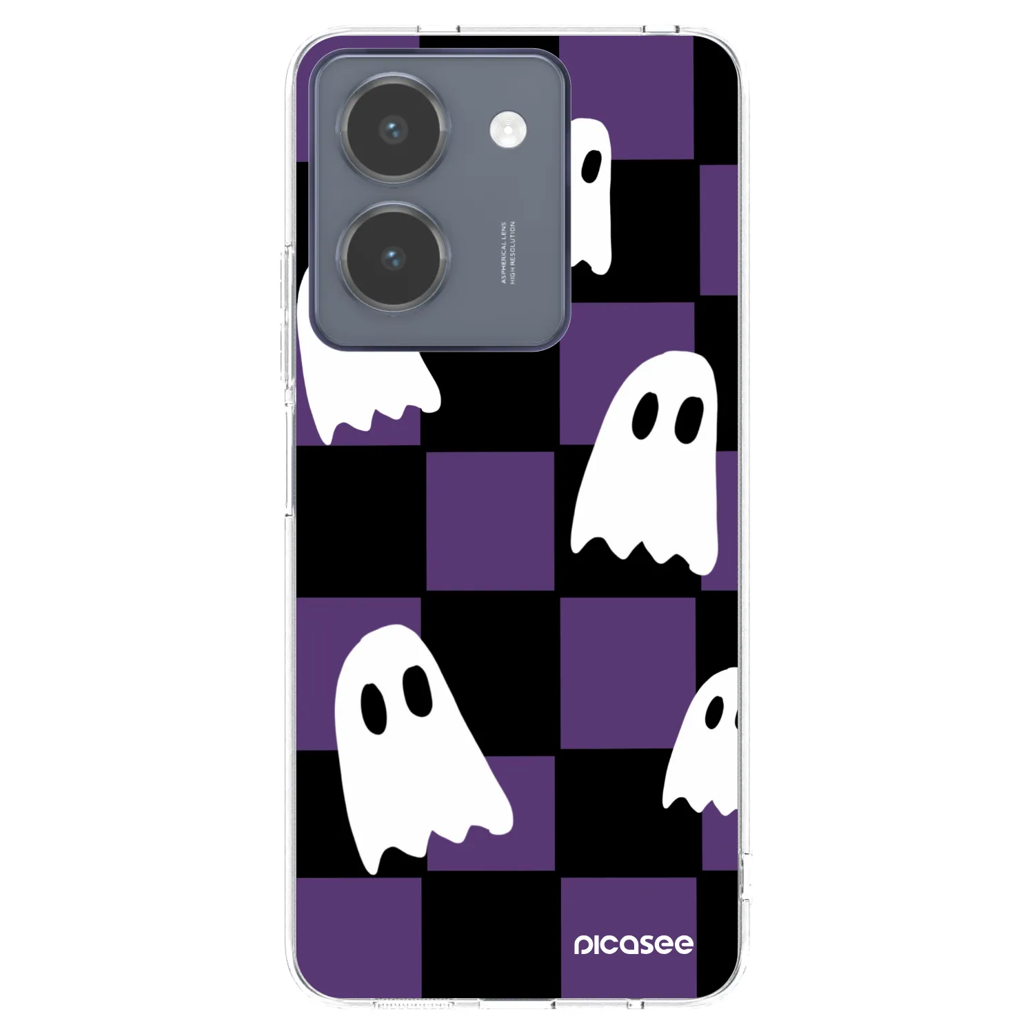 Picasee silikonowe przeźroczyste etui na Vivo Y36 4G - Ghosts
