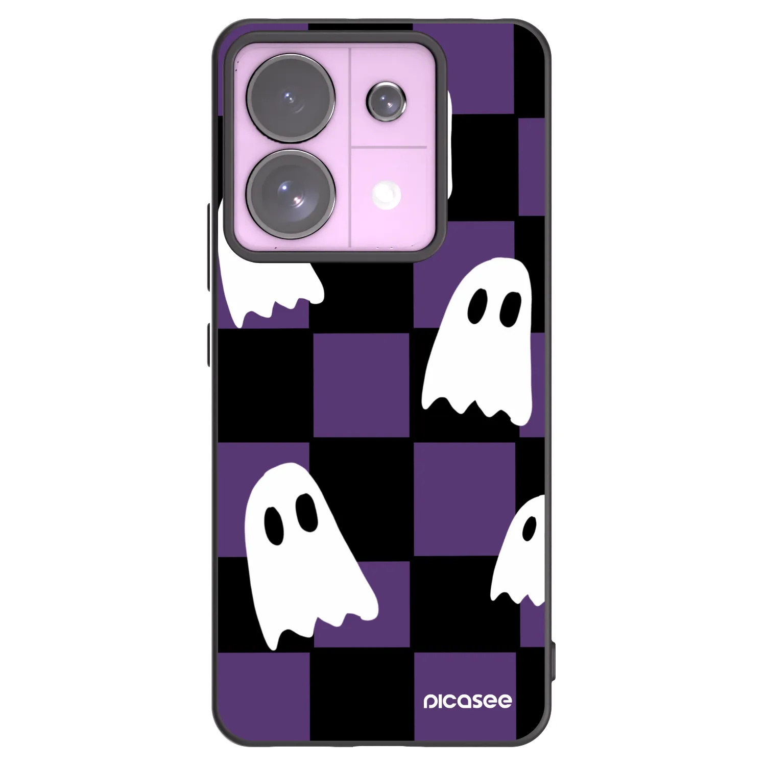 Picasee silikonowe czarne etui na Xiaomi Redmi Note 13 Pro 5G - Ghosts