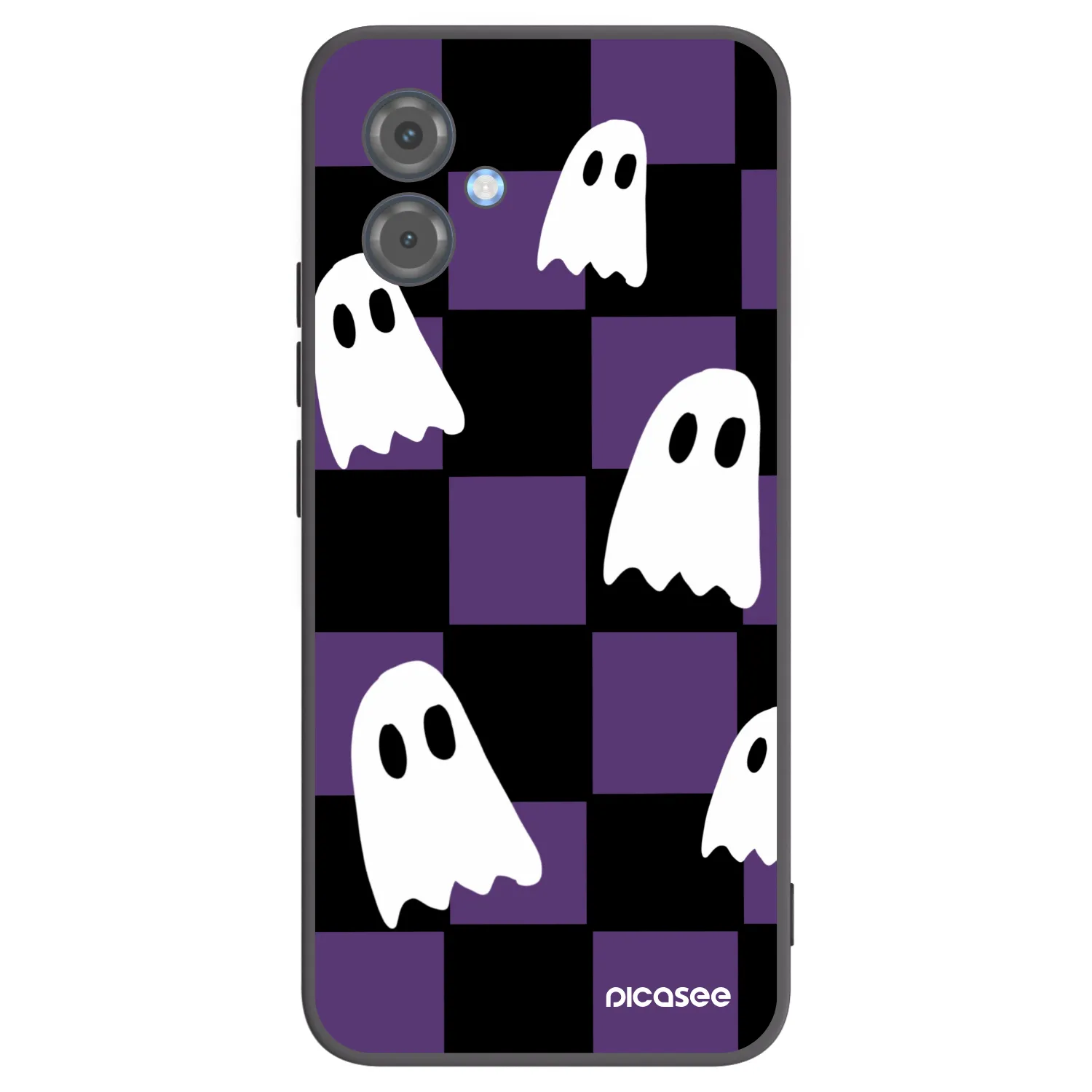 Picasee silikonowe czarne etui na Motorola Moto G14 - Ghosts