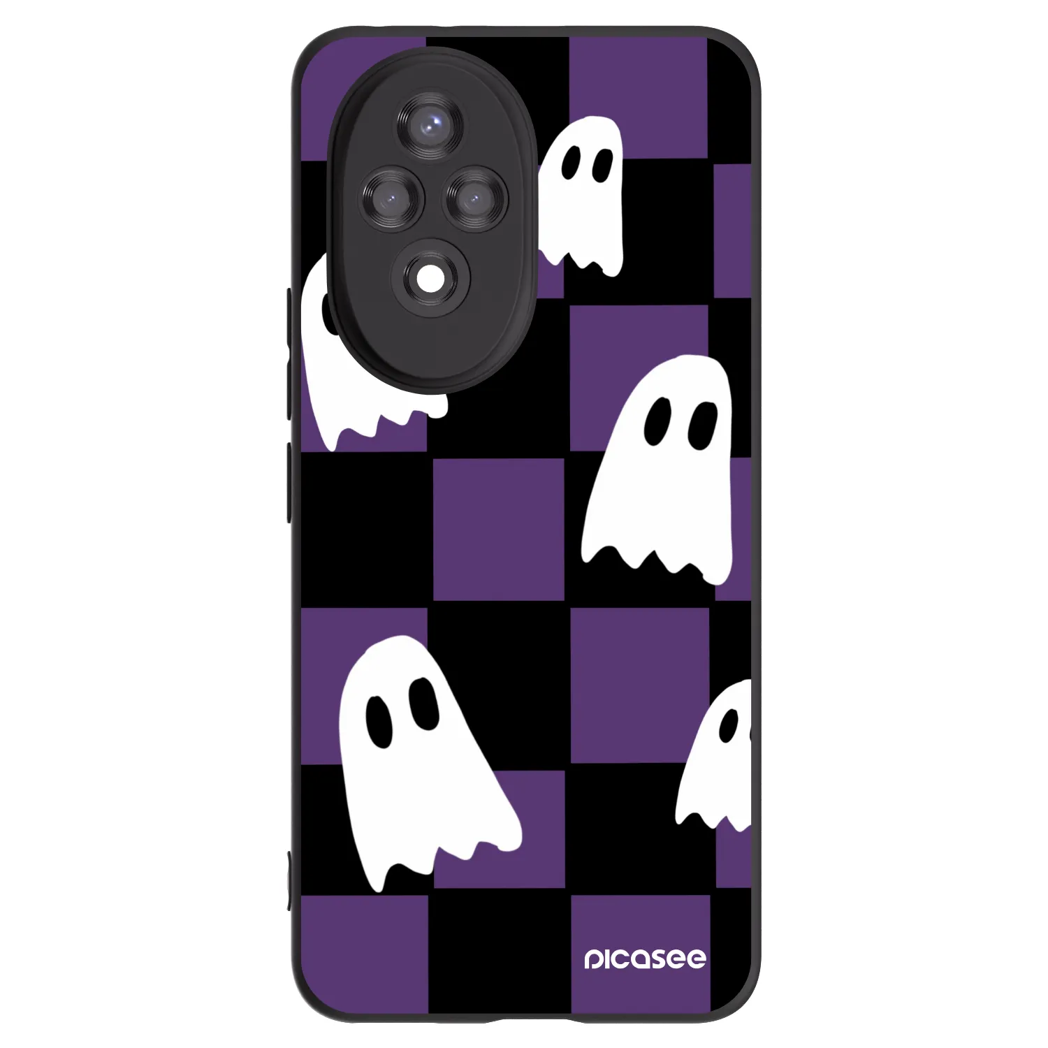 Picasee silikonowe czarne etui na Honor 200 5G - Ghosts