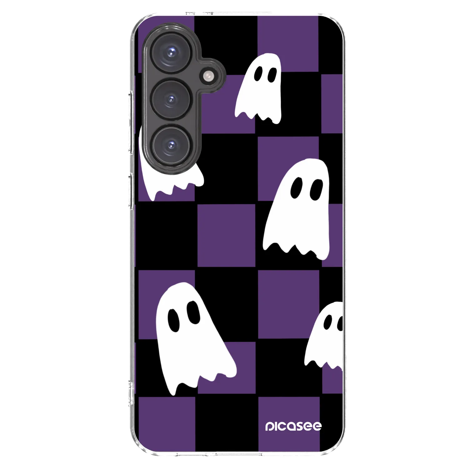 Picasee silikonowe przeźroczyste etui na Samsung Galaxy S24 FE S721B - Ghosts
