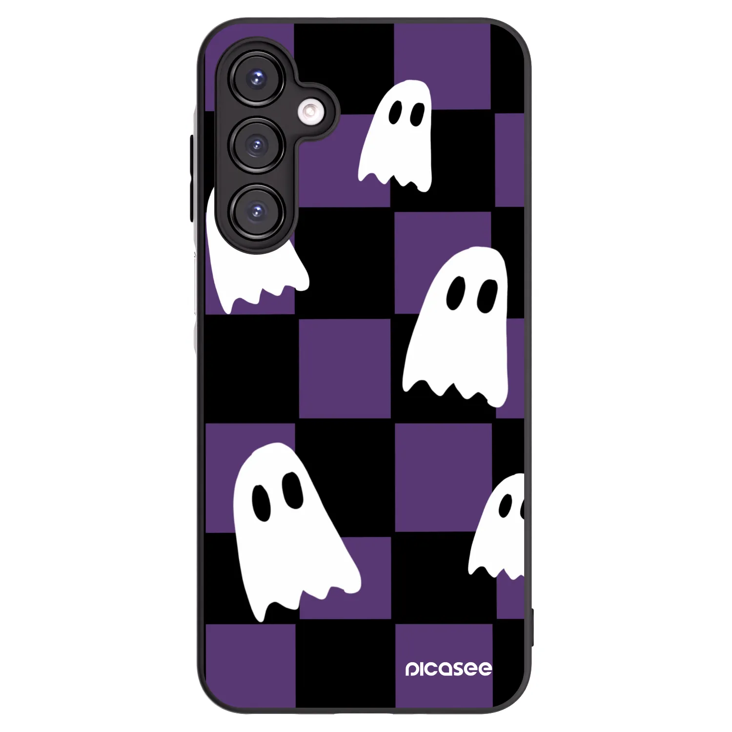 Picasee silikonowe czarne etui na Samsung Galaxy A16 5G - Ghosts