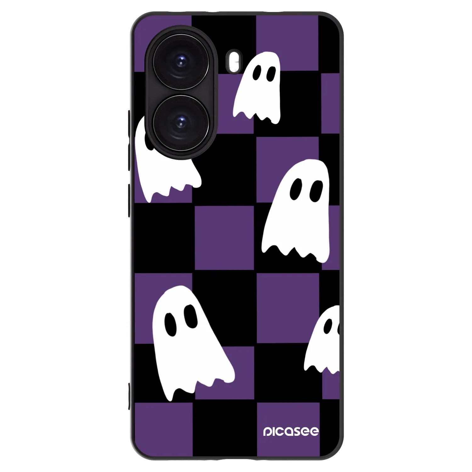 Picasee silikonowe czarne etui na Xiaomi Poco X7 Pro 5G - Ghosts