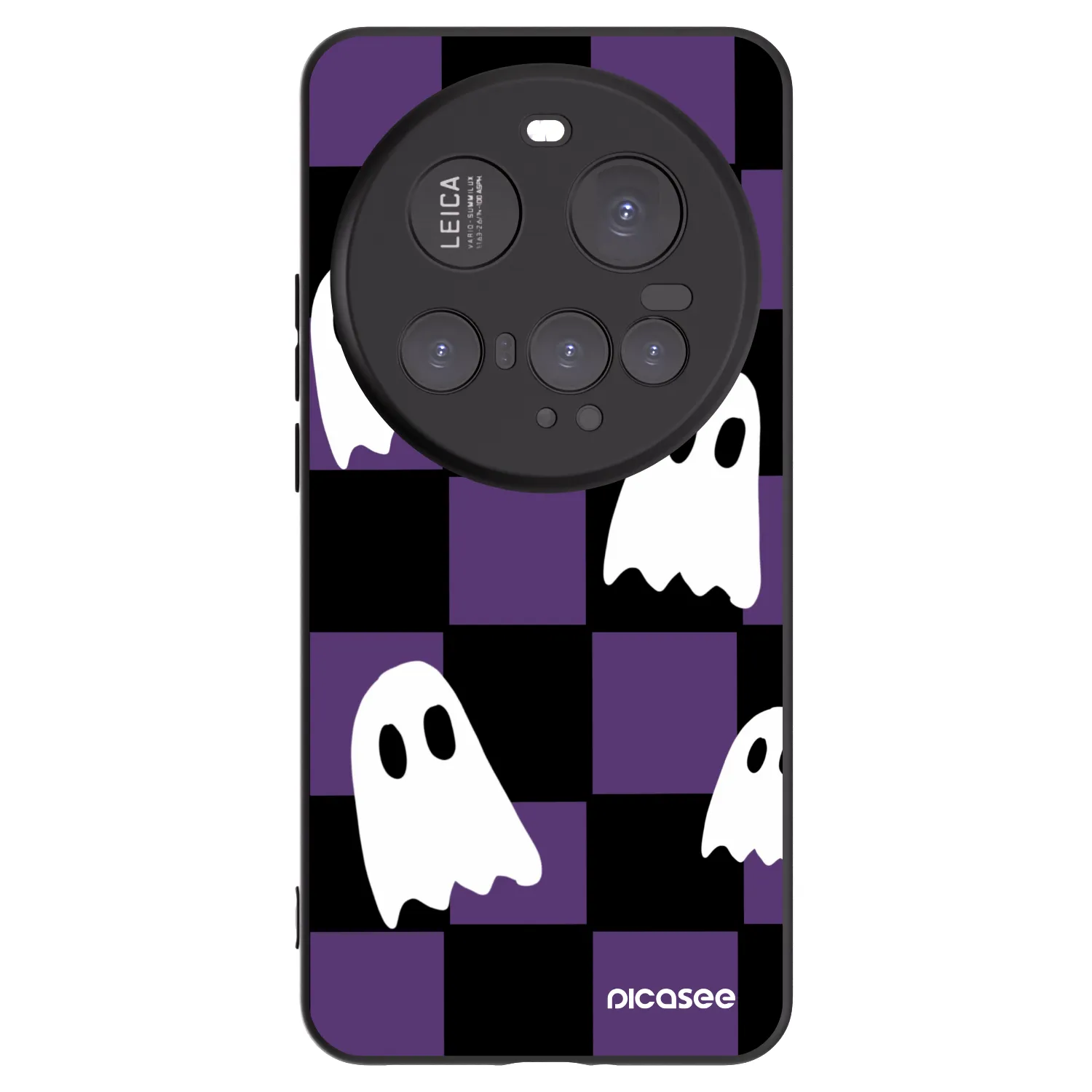Picasee silikonowe czarne etui na Xiaomi 15 Ultra - Ghosts