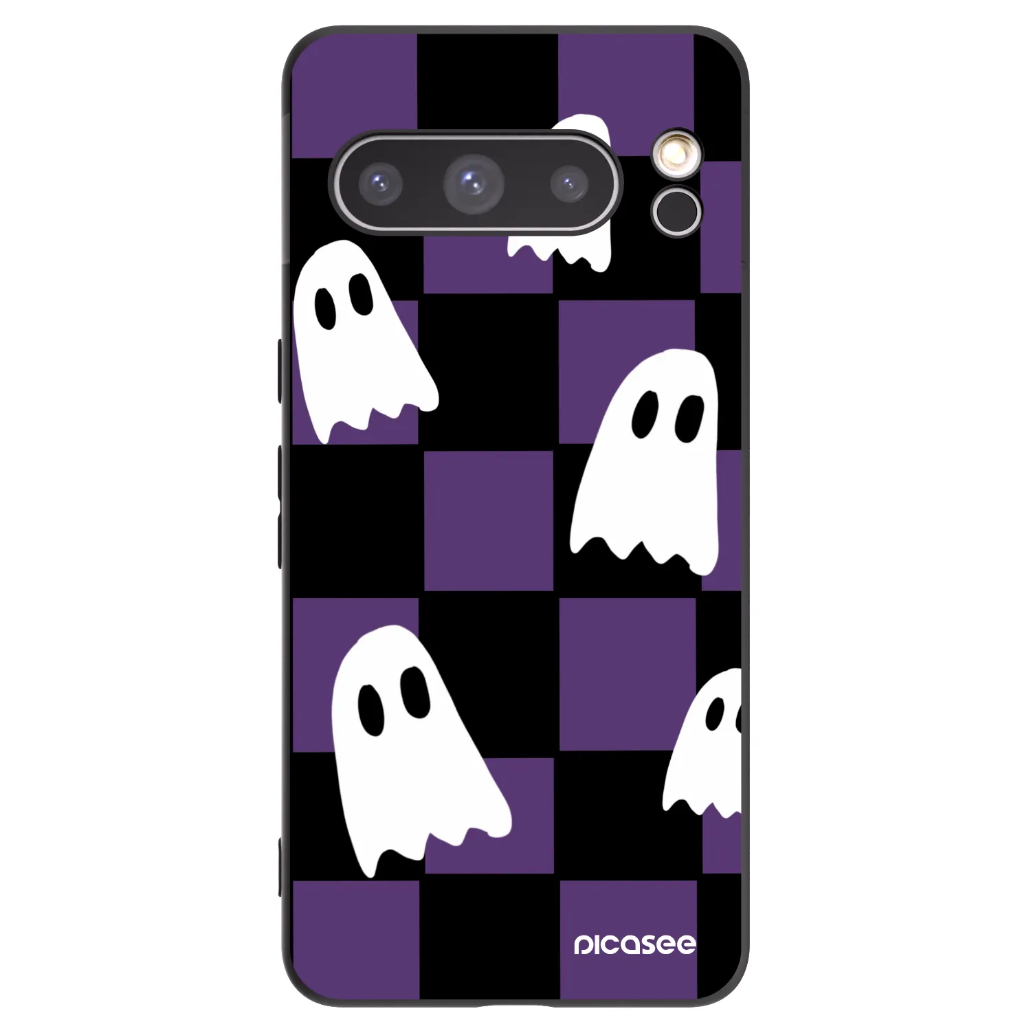 Picasee silikonowe czarne etui na Google Pixel 8 Pro - Ghosts