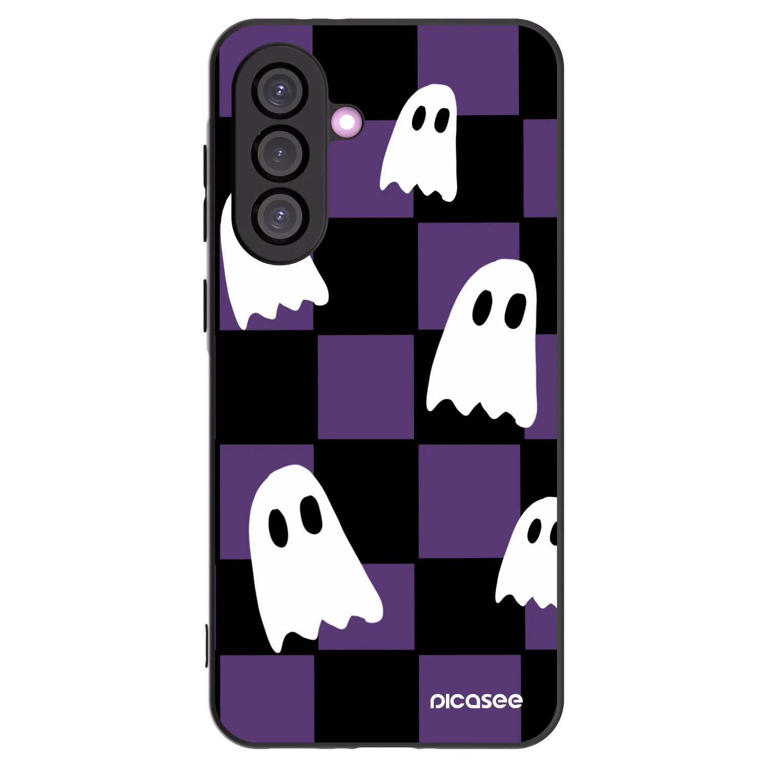 Picasee silikonowe czarne etui na Samsung Galaxy A56 5G A566B - Ghosts