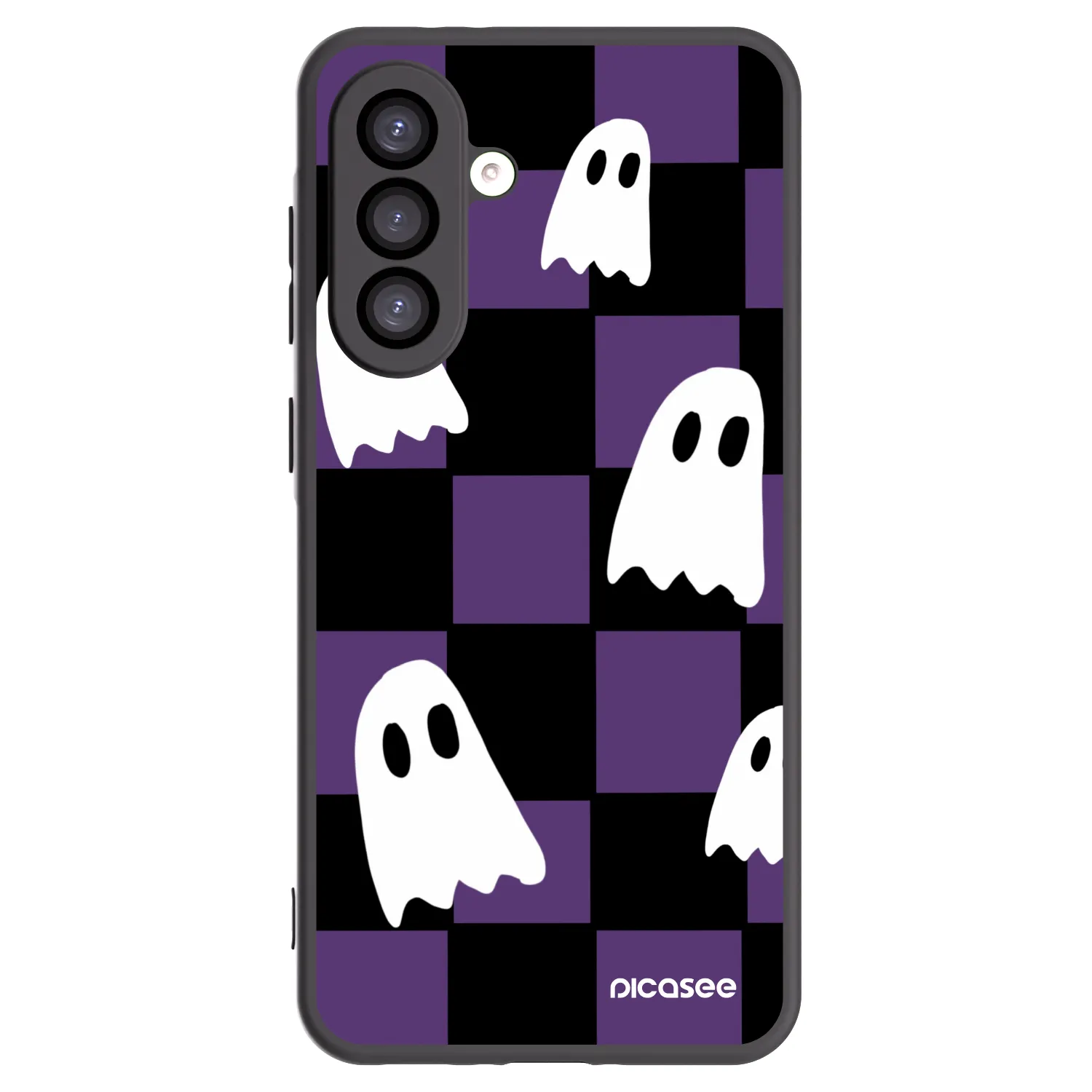 Picasee silikonowe czarne etui na Samsung Galaxy A26 5G A266B - Ghosts