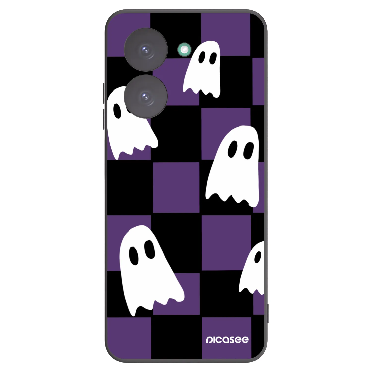 Picasee silikonowe czarne etui na Xiaomi Redmi A5 - Ghosts