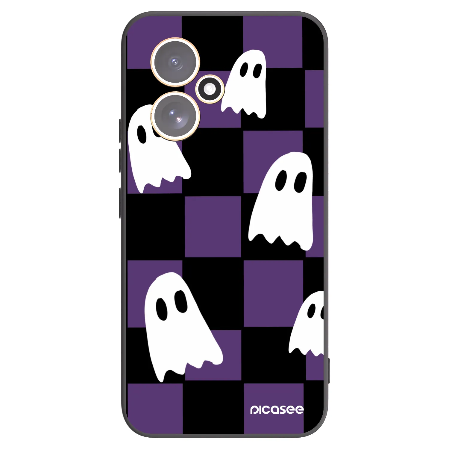 Picasee silikonowe czarne etui na Honor 400 5G - Ghosts