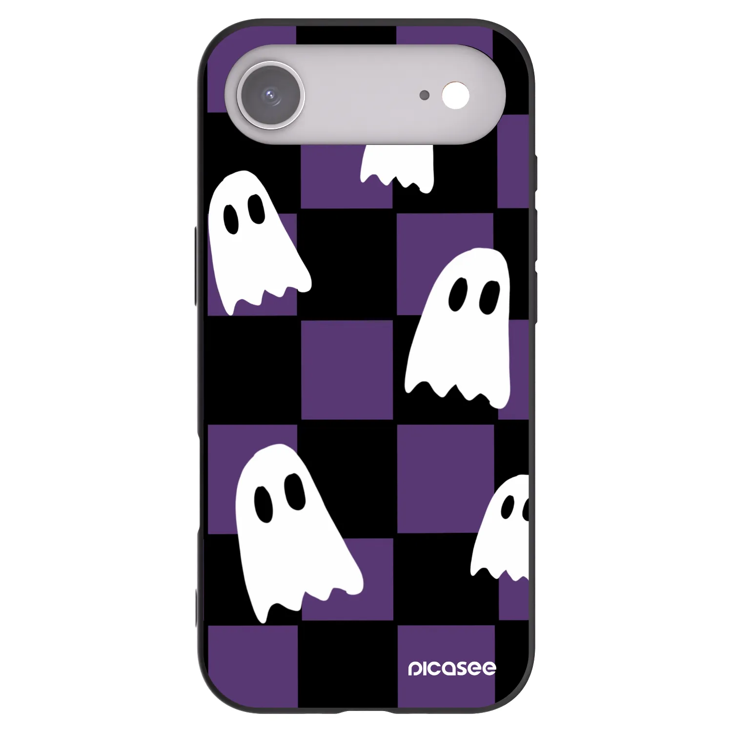 Picasee silikonowe czarne etui na Apple iPhone Air - Ghosts