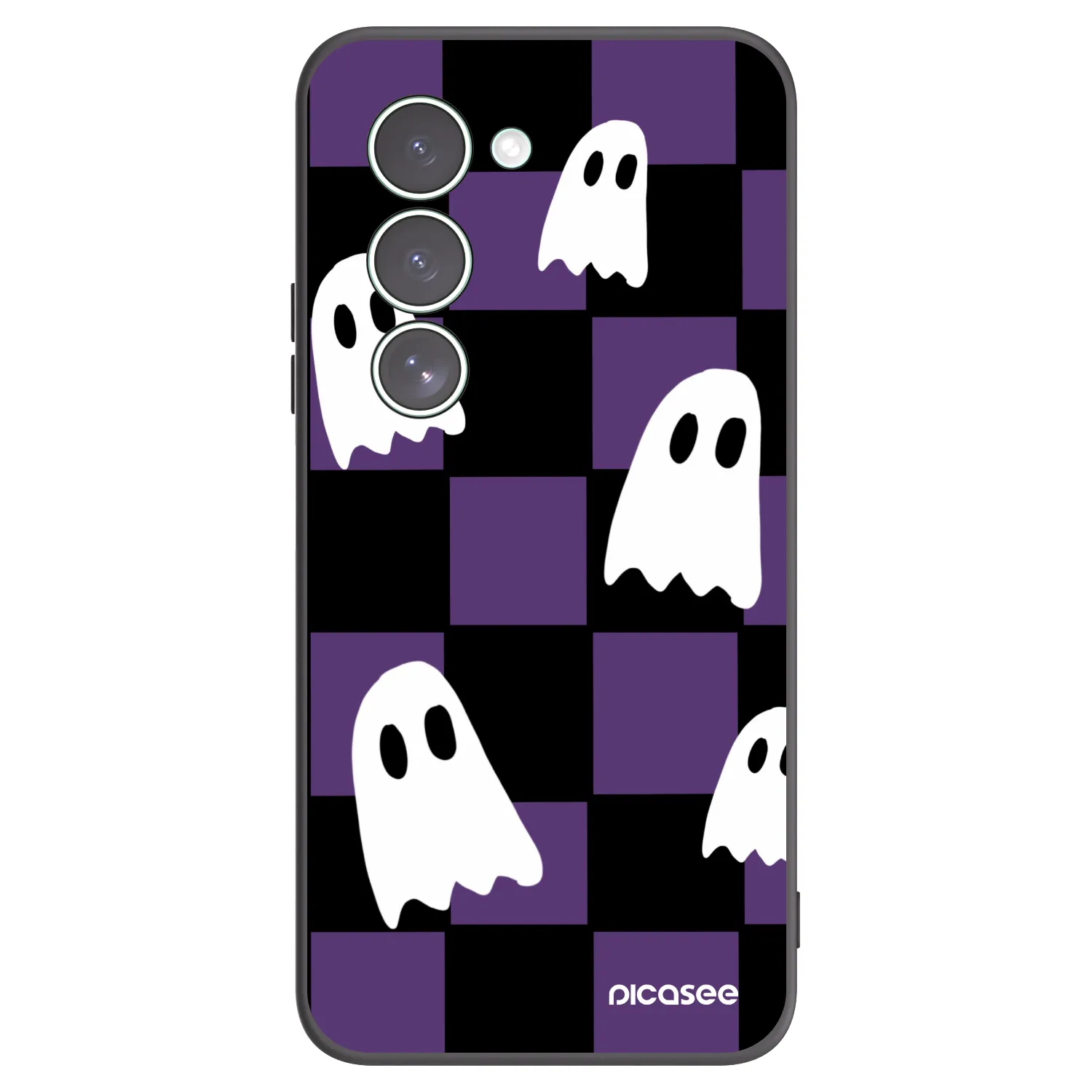 Picasee silikonowe czarne etui na Xiaomi Redmi 15 5G - Ghosts