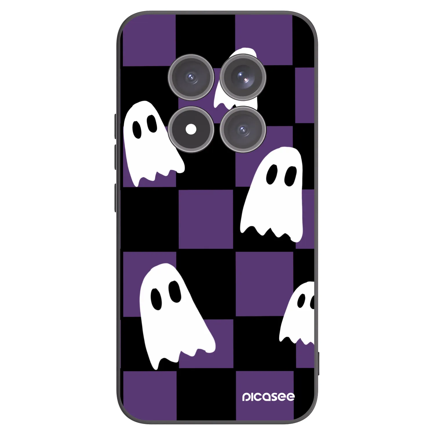 Picasee silikonowe czarne etui na Xiaomi Redmi Note 15 Pro+ - Ghosts