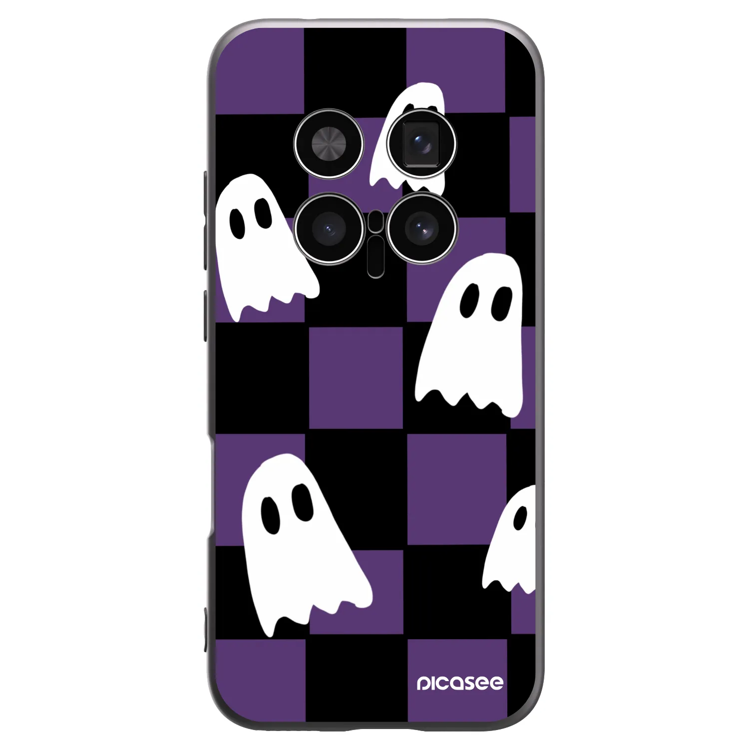 Picasee silikonowe czarne etui na Honor Magic8 Pro 5G - Ghosts