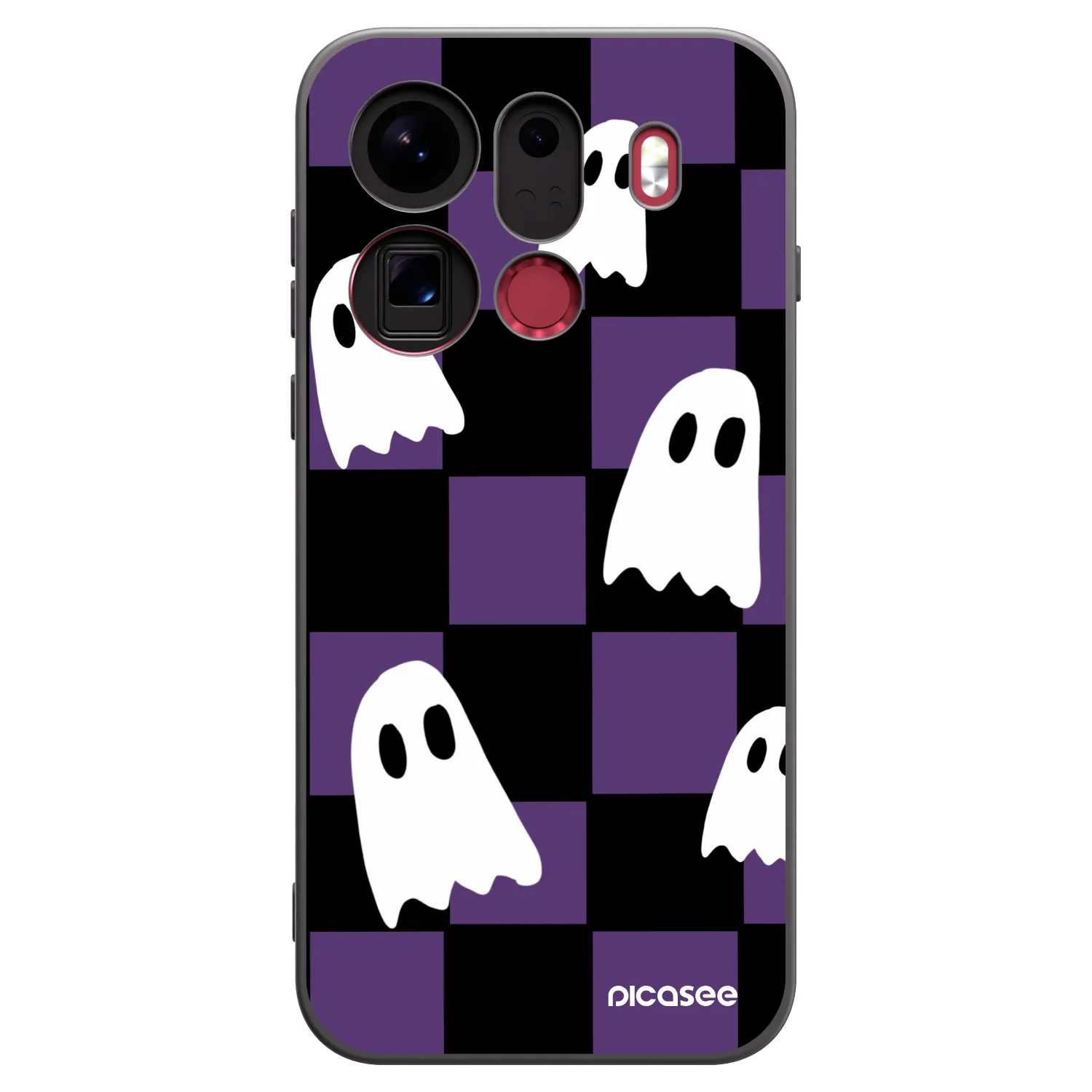 Picasee silikonowe czarne etui na OPPO Find X9 Pro - Ghosts