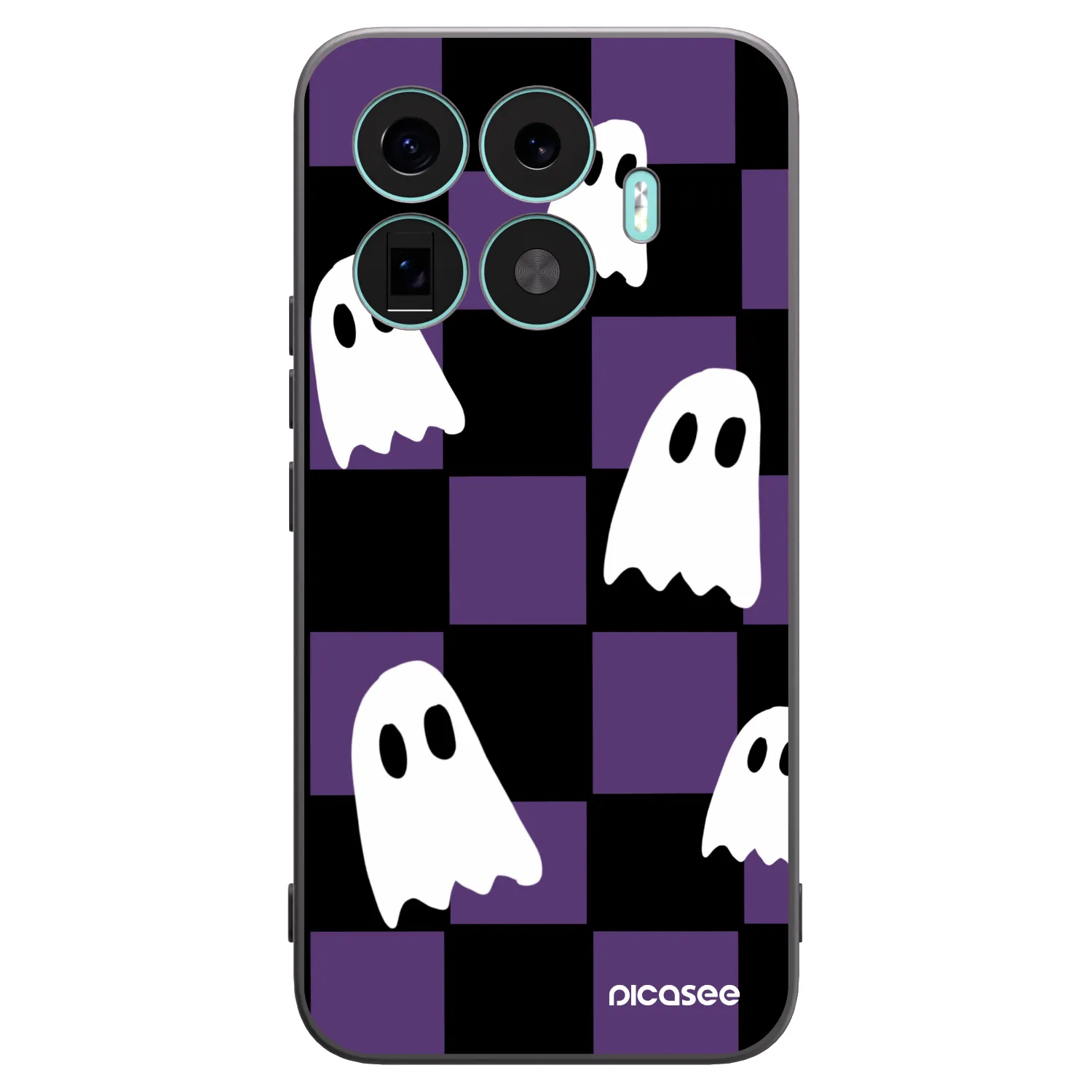 Picasee silikonowe czarne etui na Xiaomi 17T Pro - Ghosts