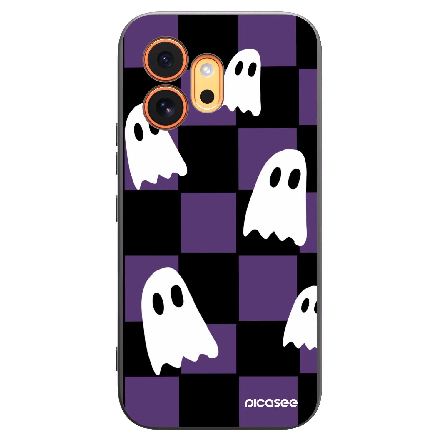 Picasee silikonowe czarne etui na Honor 600 - Ghosts