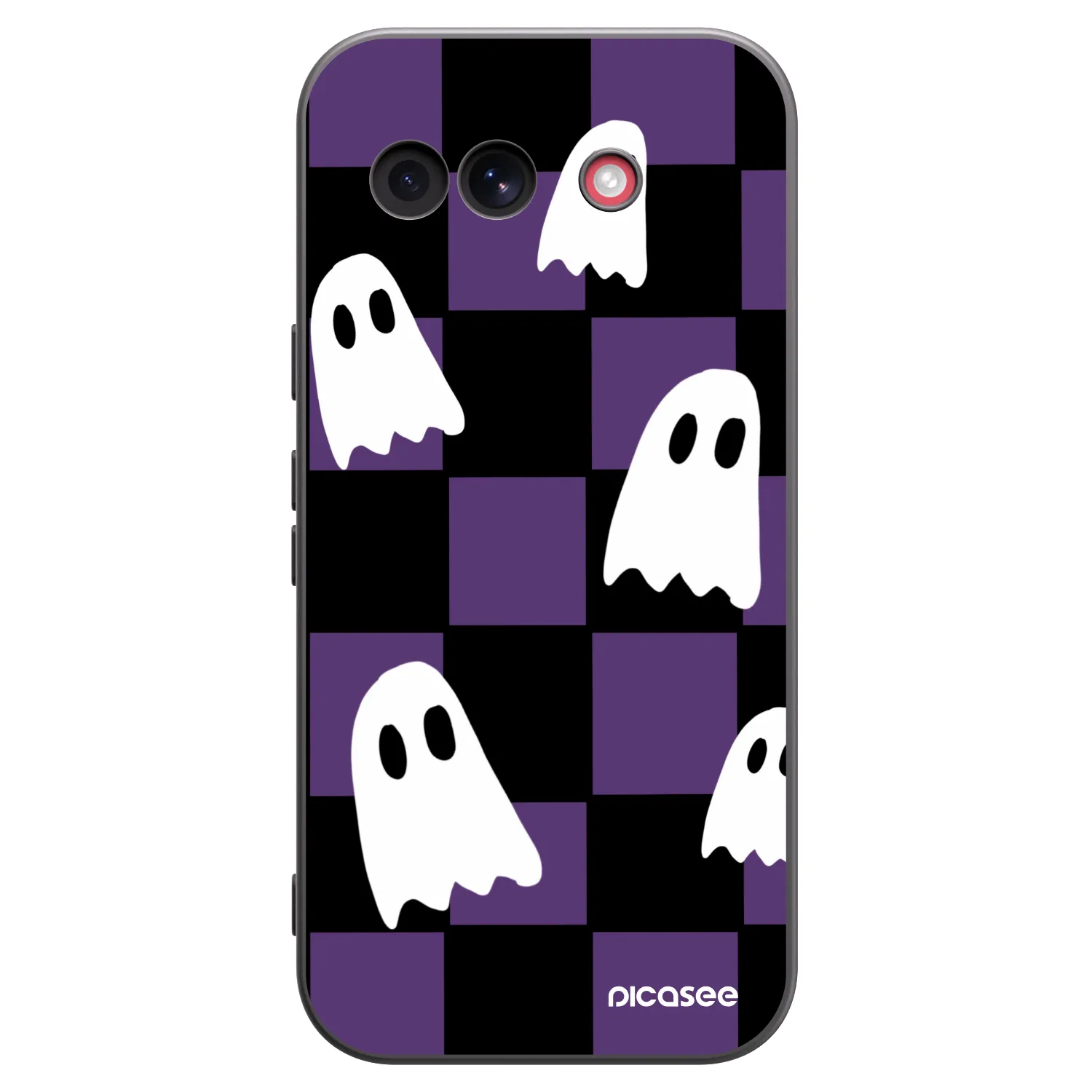 Picasee silikonowe czarne etui na Google Pixel 10a - Ghosts