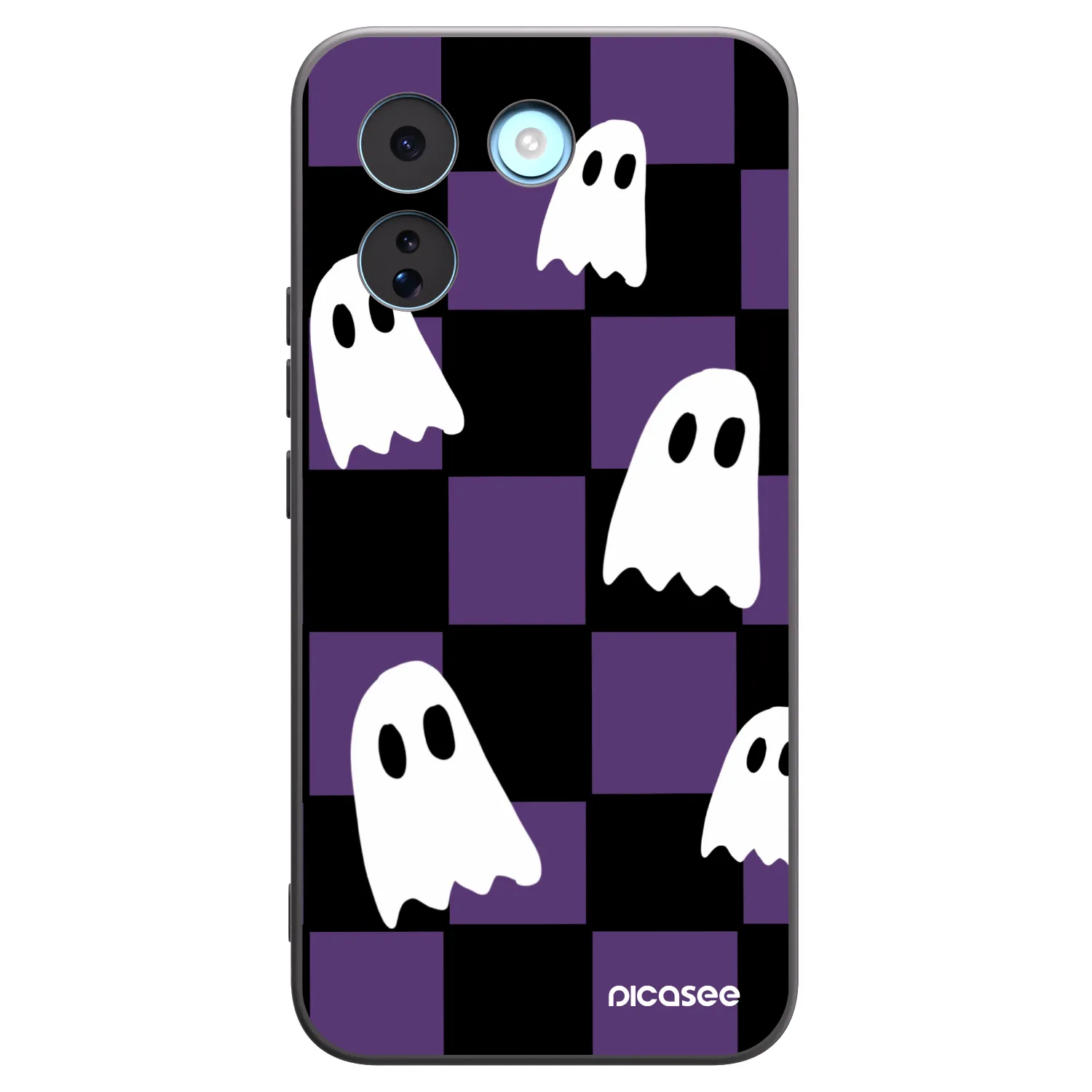Picasee silikonowe czarne etui na Xiaomi Redmi Note 17 Pro MAX 5G - Ghosts