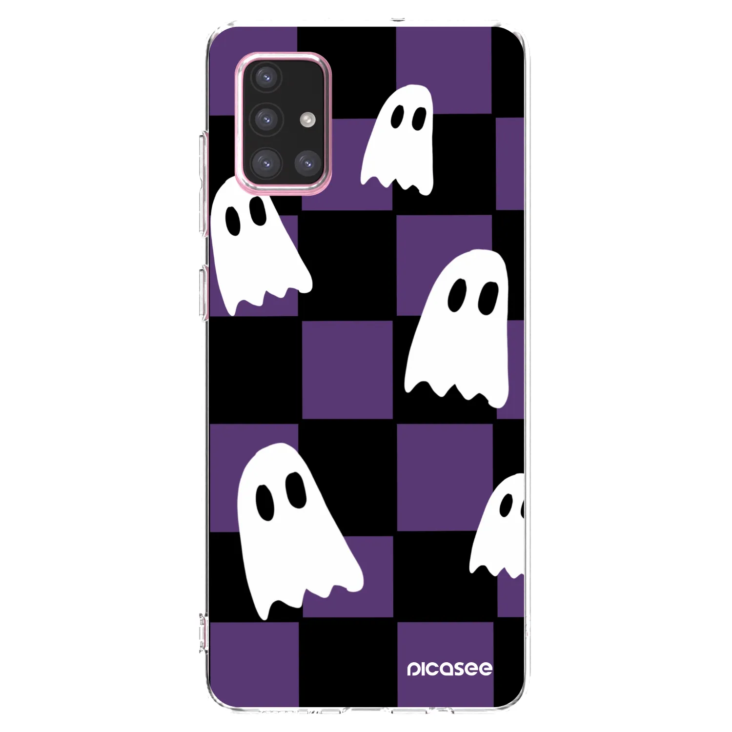 Picasee silikonowe przeźroczyste etui na Samsung Galaxy A71 A715F - Ghosts