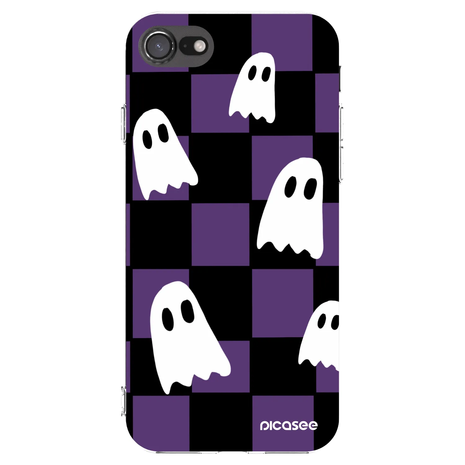 Picasee silikonowe przeźroczyste etui na Apple iPhone SE 2020 - Ghosts