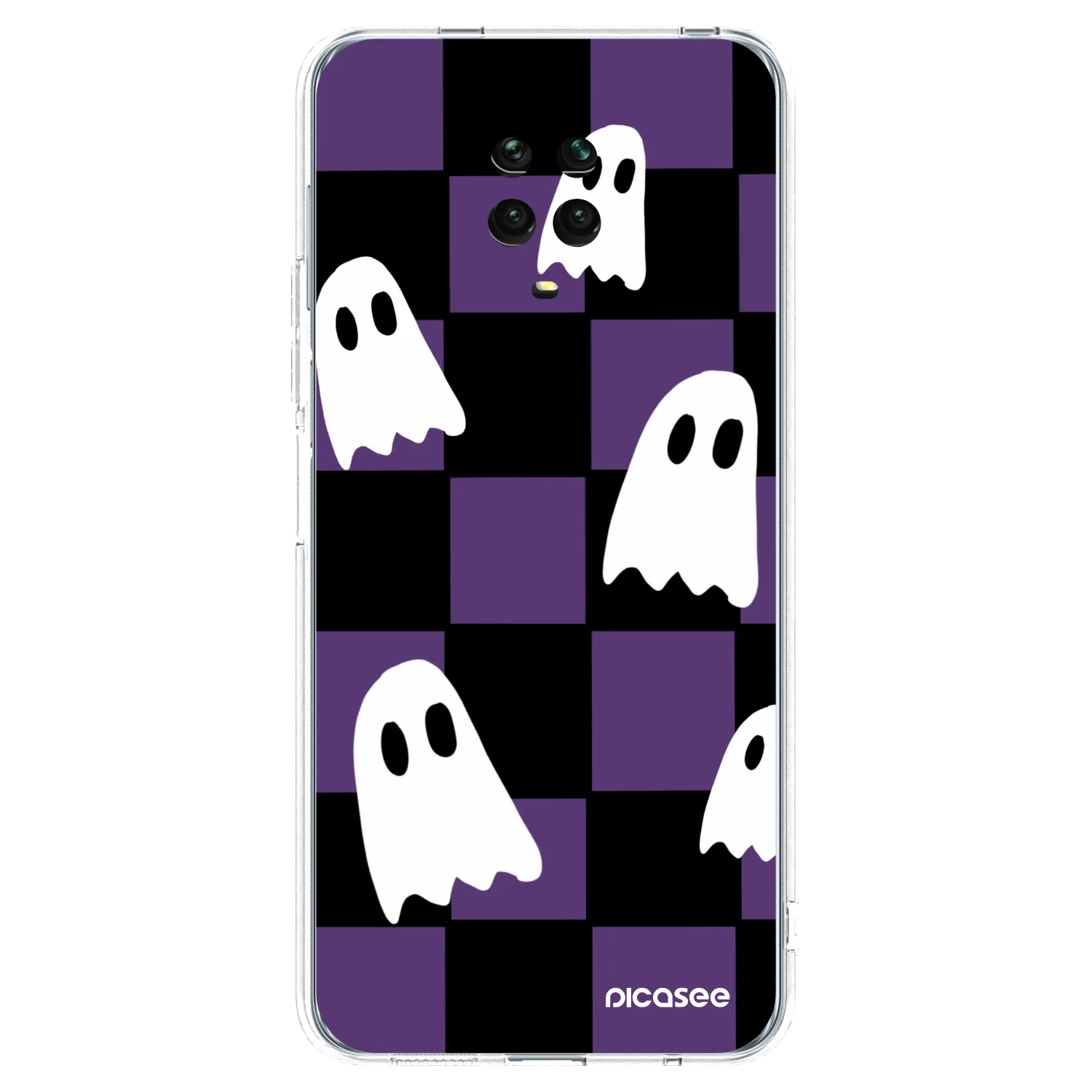 Picasee silikonowe przeźroczyste etui na Xiaomi Redmi Note 9 Pro - Ghosts