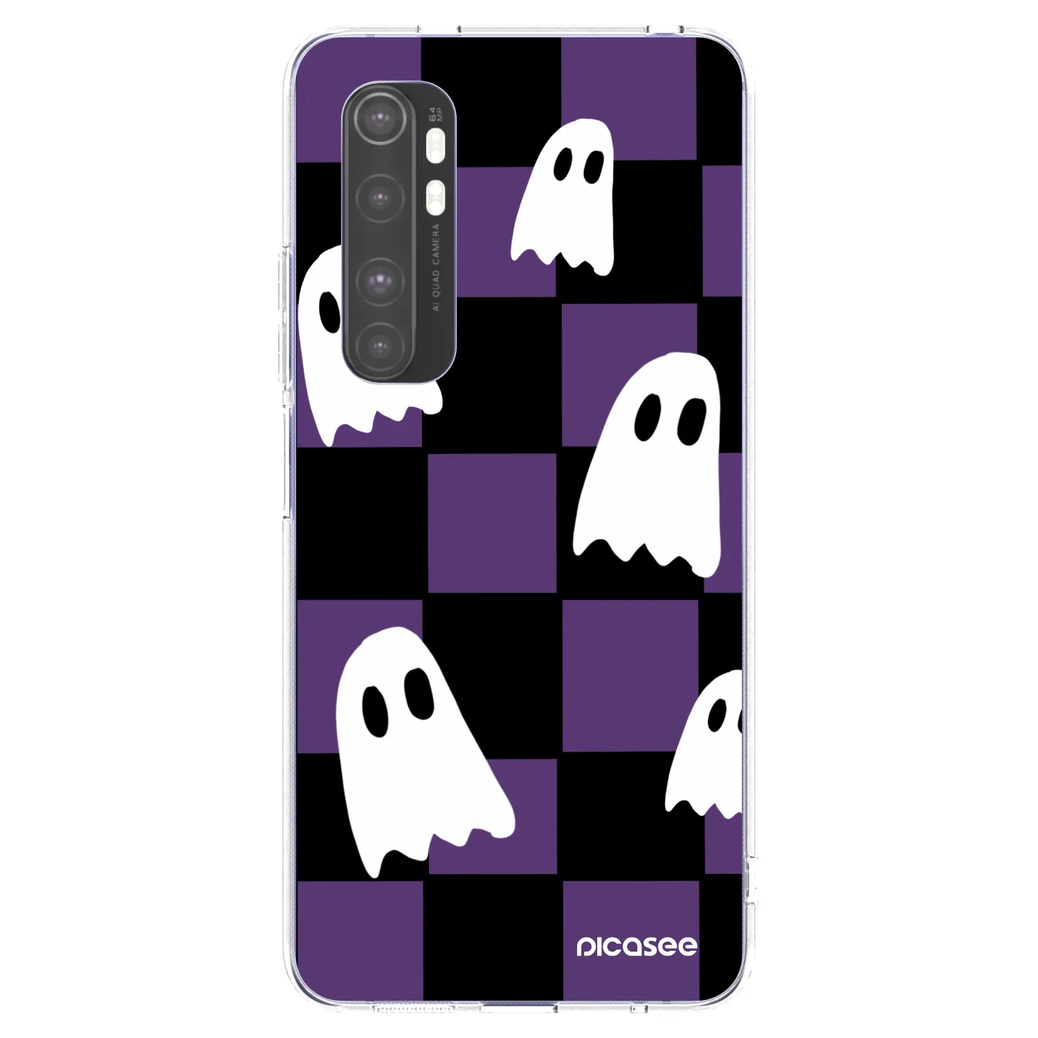 Picasee silikonowe przeźroczyste etui na Xiaomi Mi Note 10 Lite - Ghosts