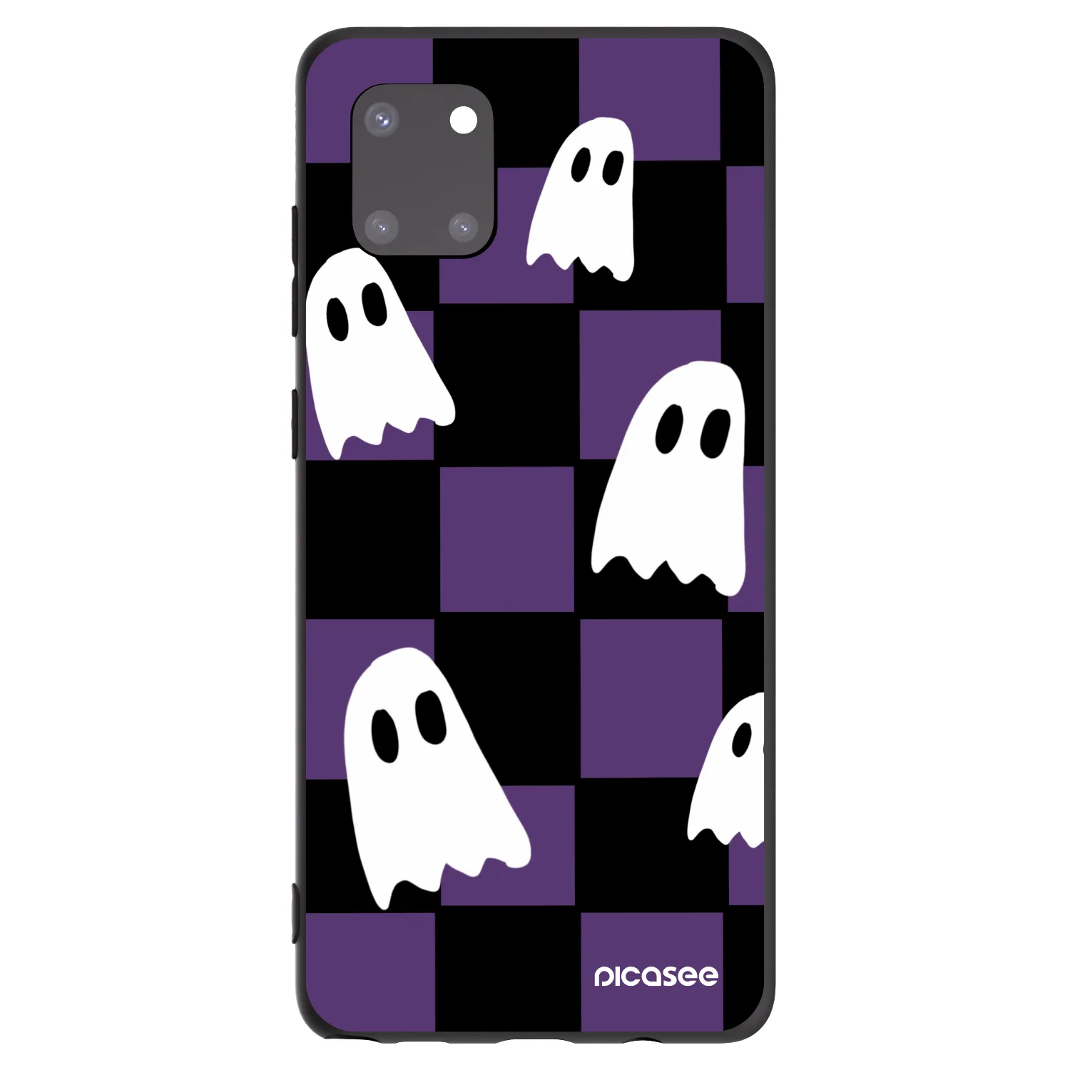 Picasee silikonowe czarne etui na Samsung Galaxy Note 10 Lite N770F - Ghosts