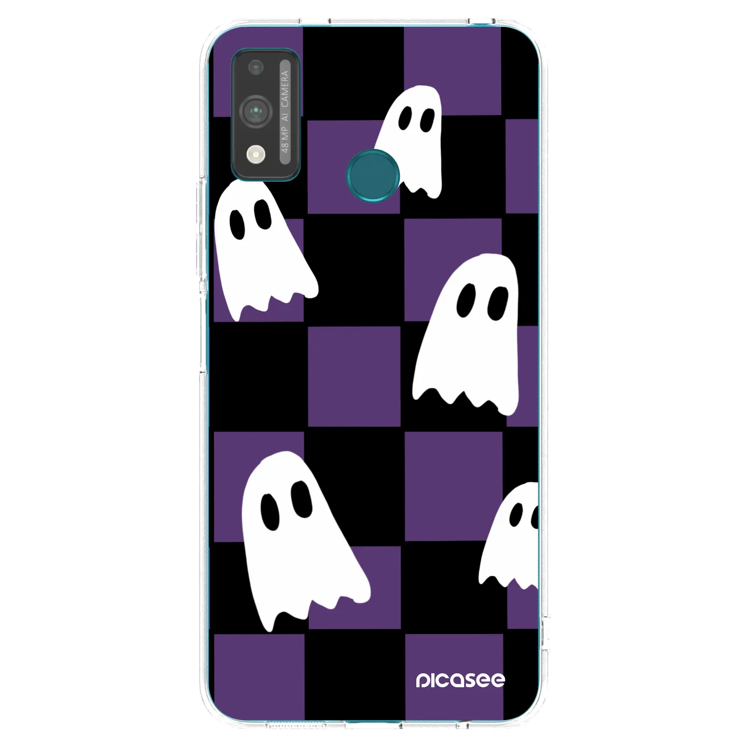 Picasee silikonowe przeźroczyste etui na Honor 9X Lite - Ghosts