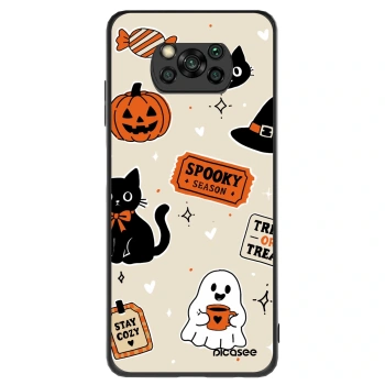 Etui na Xiaomi Poco X3 - Halloween stickers