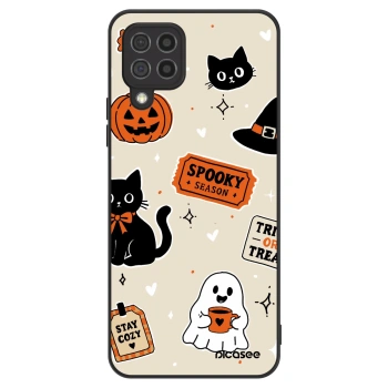 Etui na Samsung Galaxy A22 A225F 4G - Halloween stickers